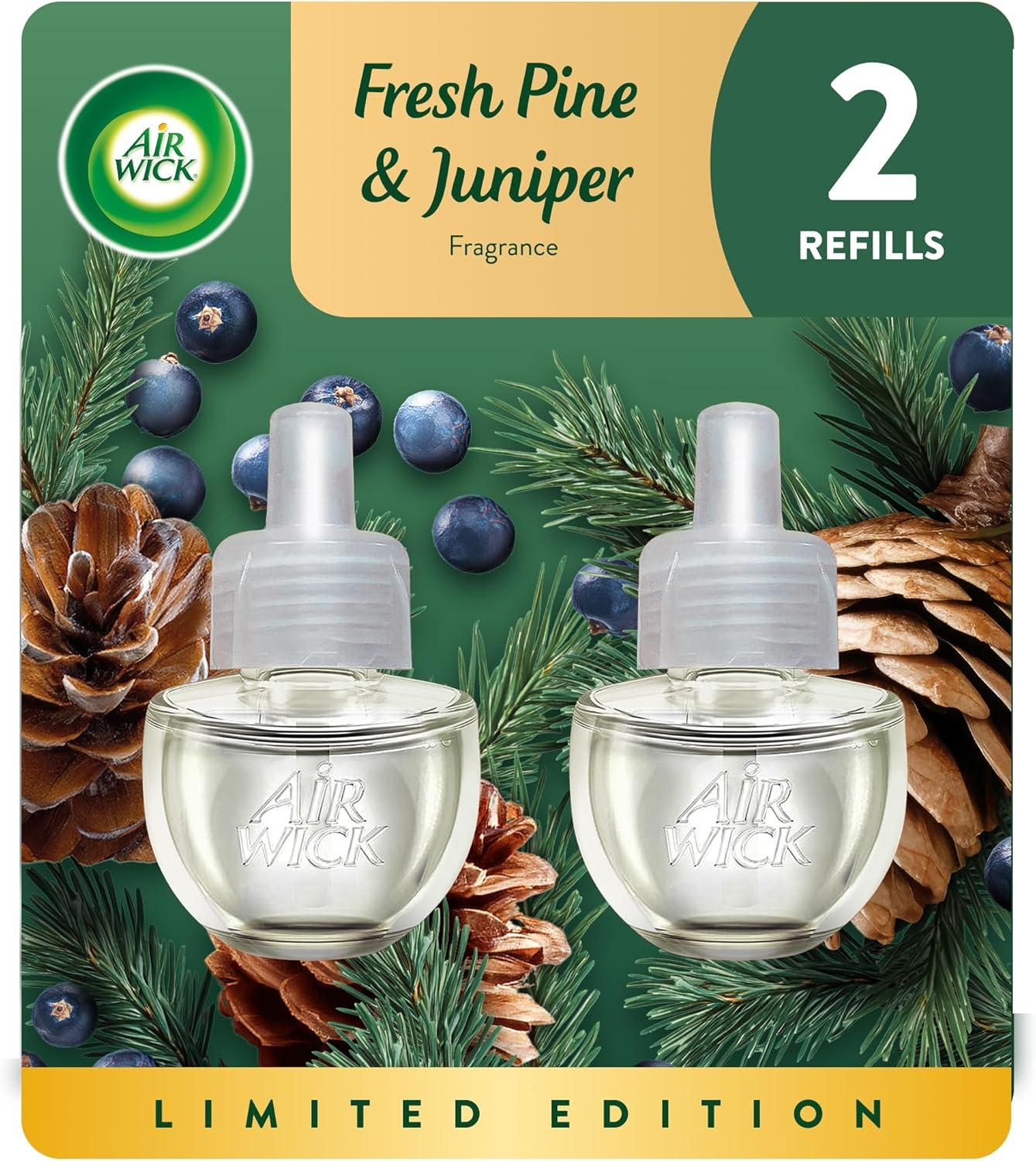 Air Wick Plug in Scented Oil Refill, 2 Count, Fresh Pine