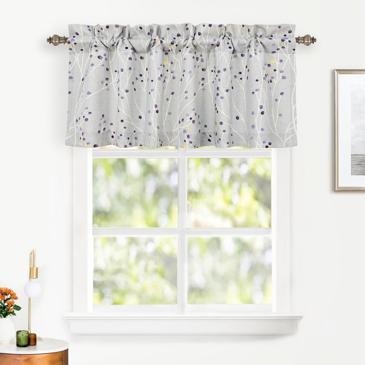 DriftAway Rod Pocket Energy Efficient Valances, 50" x 14"