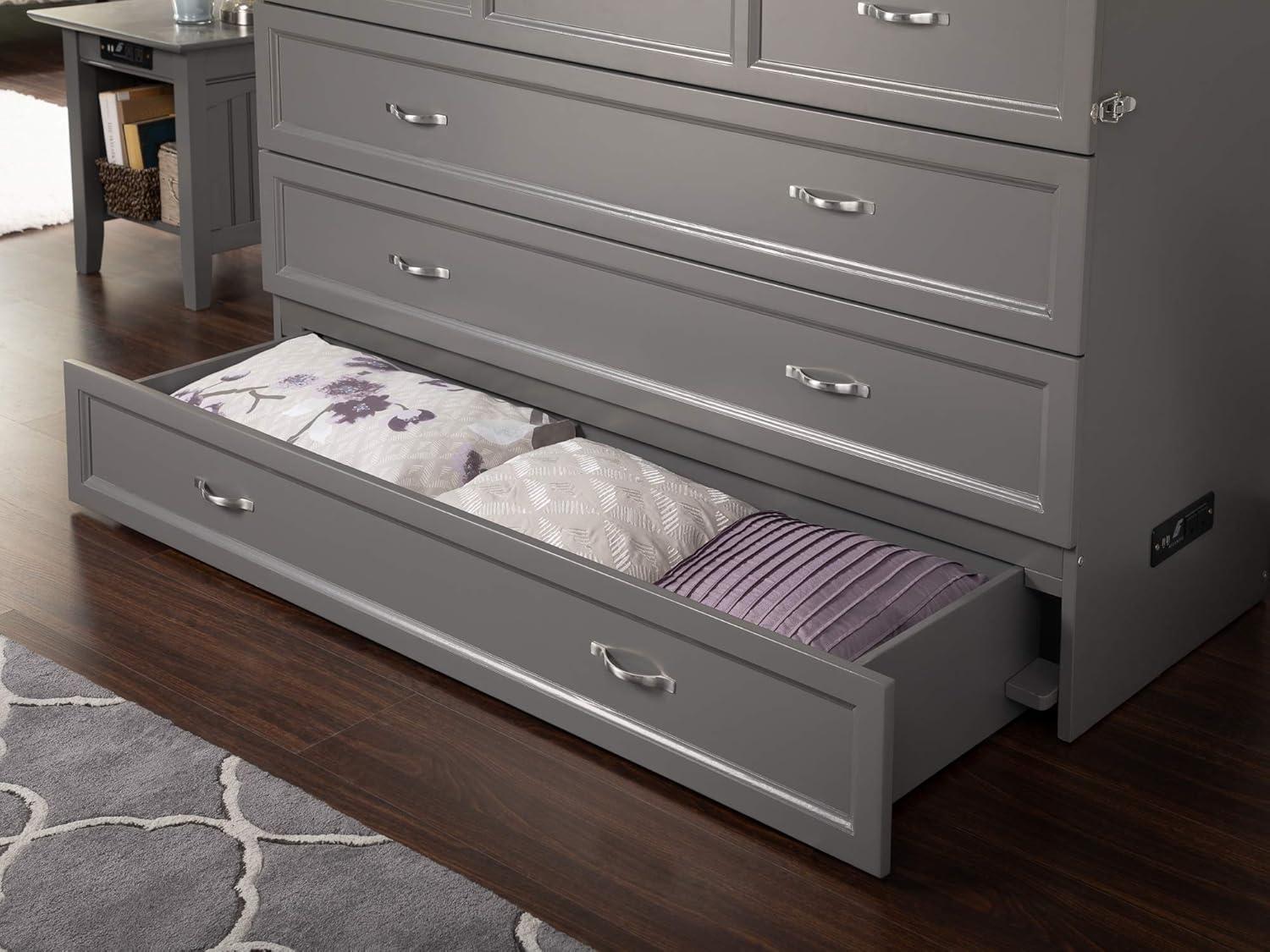 Queen Deerfield Murphy Bed Chest - AFI