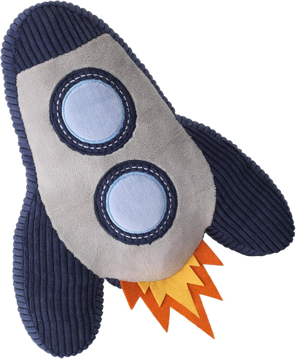 Lambs & Ivy Milky Way Rocket Ship Nursery Throw Pillow Plush