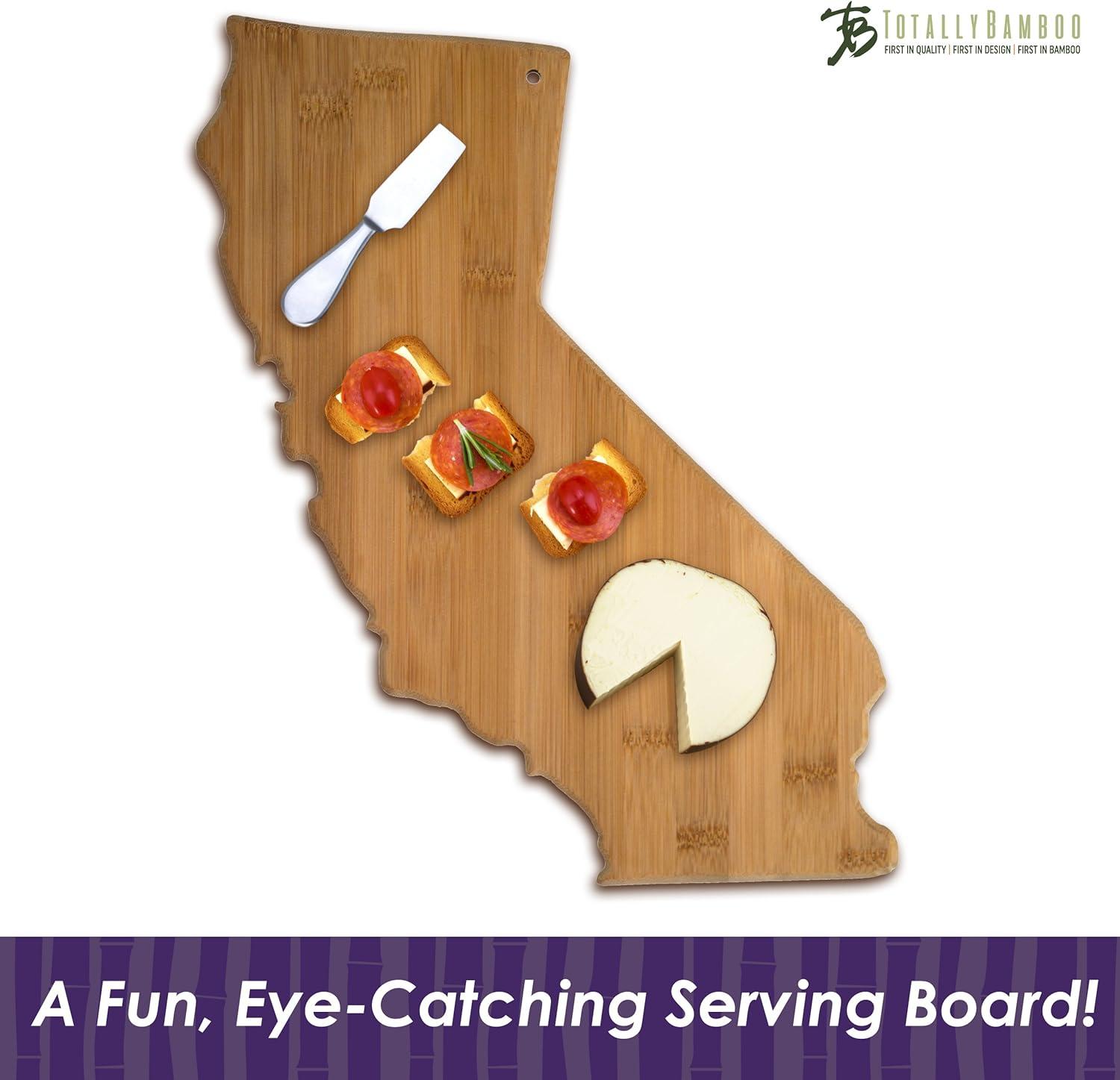 California State Shaped Bamboo Serving & Cutting Board