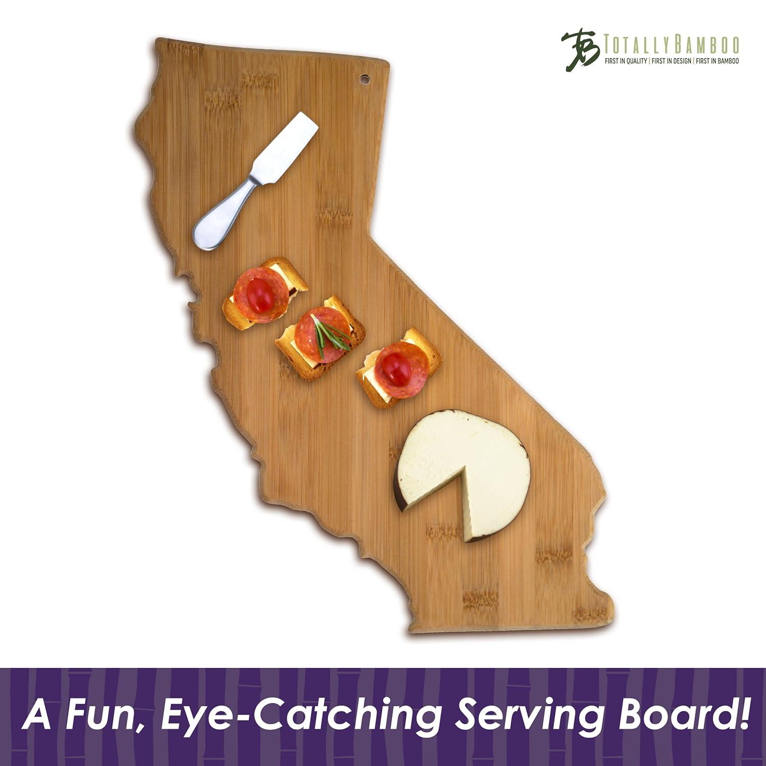 California State Shaped Bamboo Serving & Cutting Board