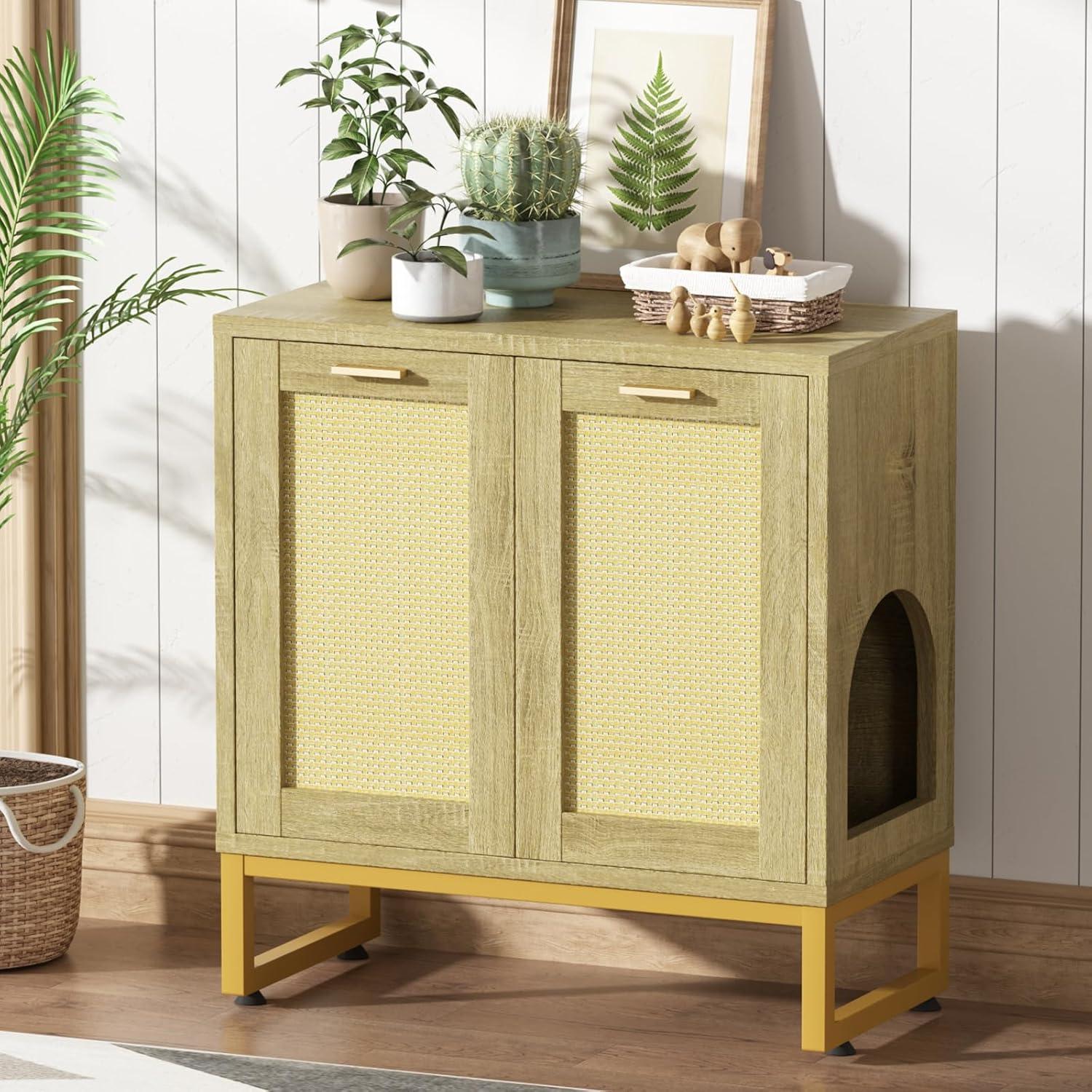 Archie & Oscar™ Cat Litter Box Enclosure With Cat Scratch Pad