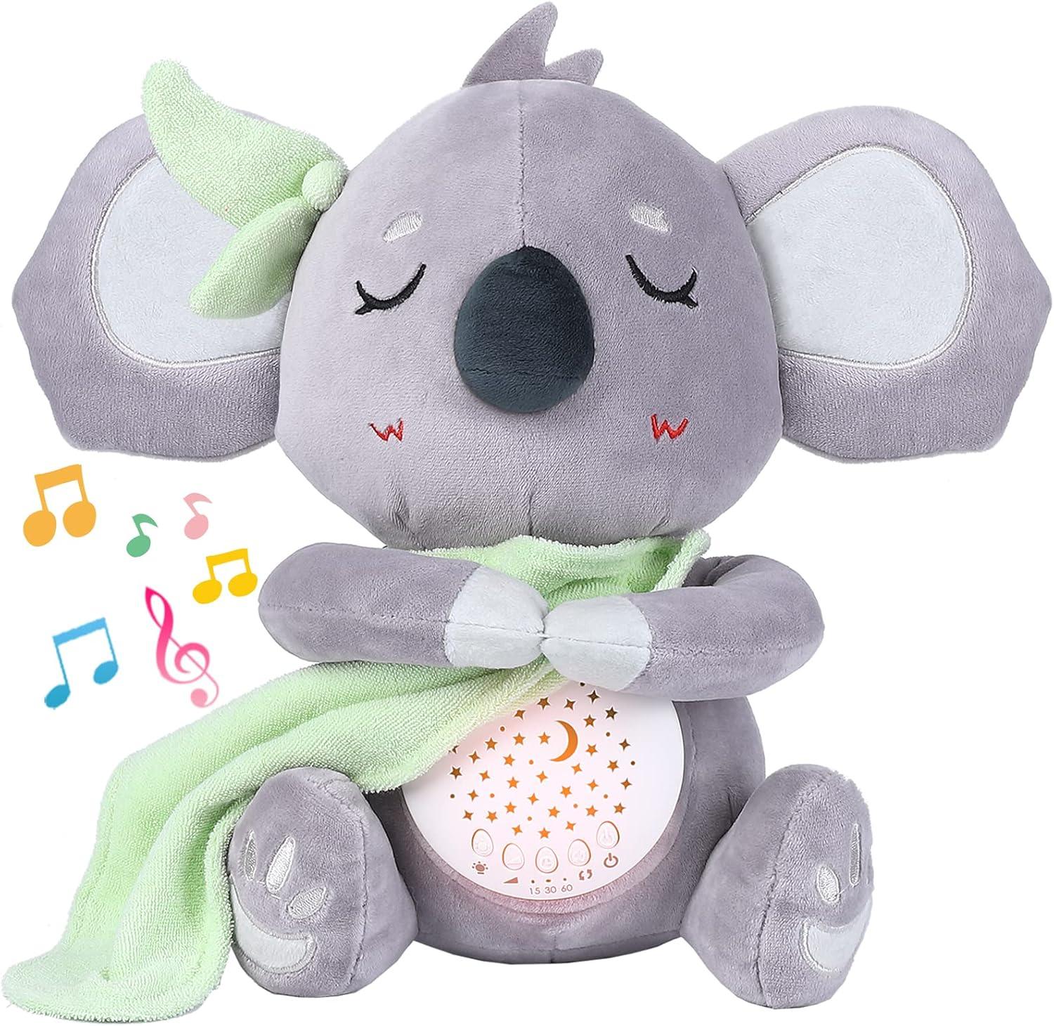 Portable Baby Soother with Projector, Night Light, 15 Lullabies, Auto-Off & Volume Control, Perfect for Newborns & Infants, Travel-Friendly