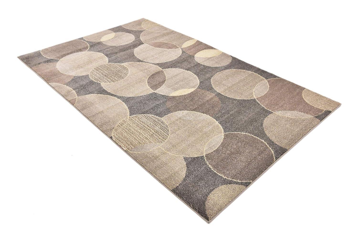Unique Loom 5' 1 x 8' 0 Gray Chromatic Seaside Area Rug
