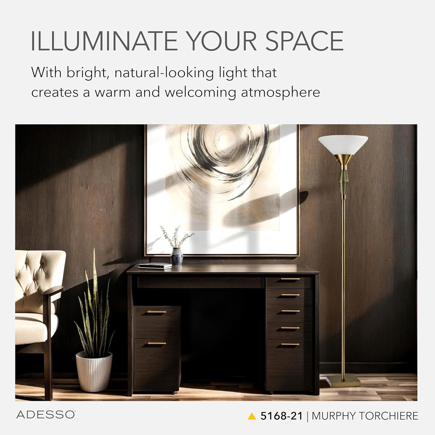 Clyde Torchiere Floor Lamp (71")