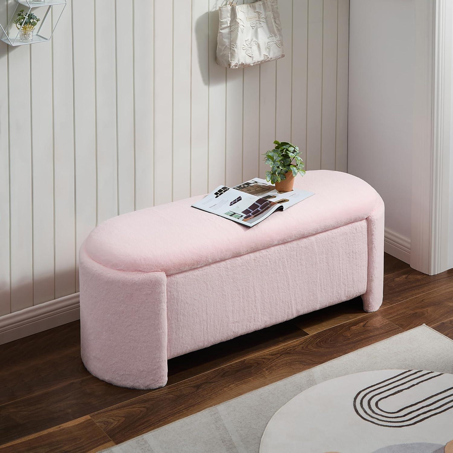 Nikoma Corduroy Upholstered Storage Bench