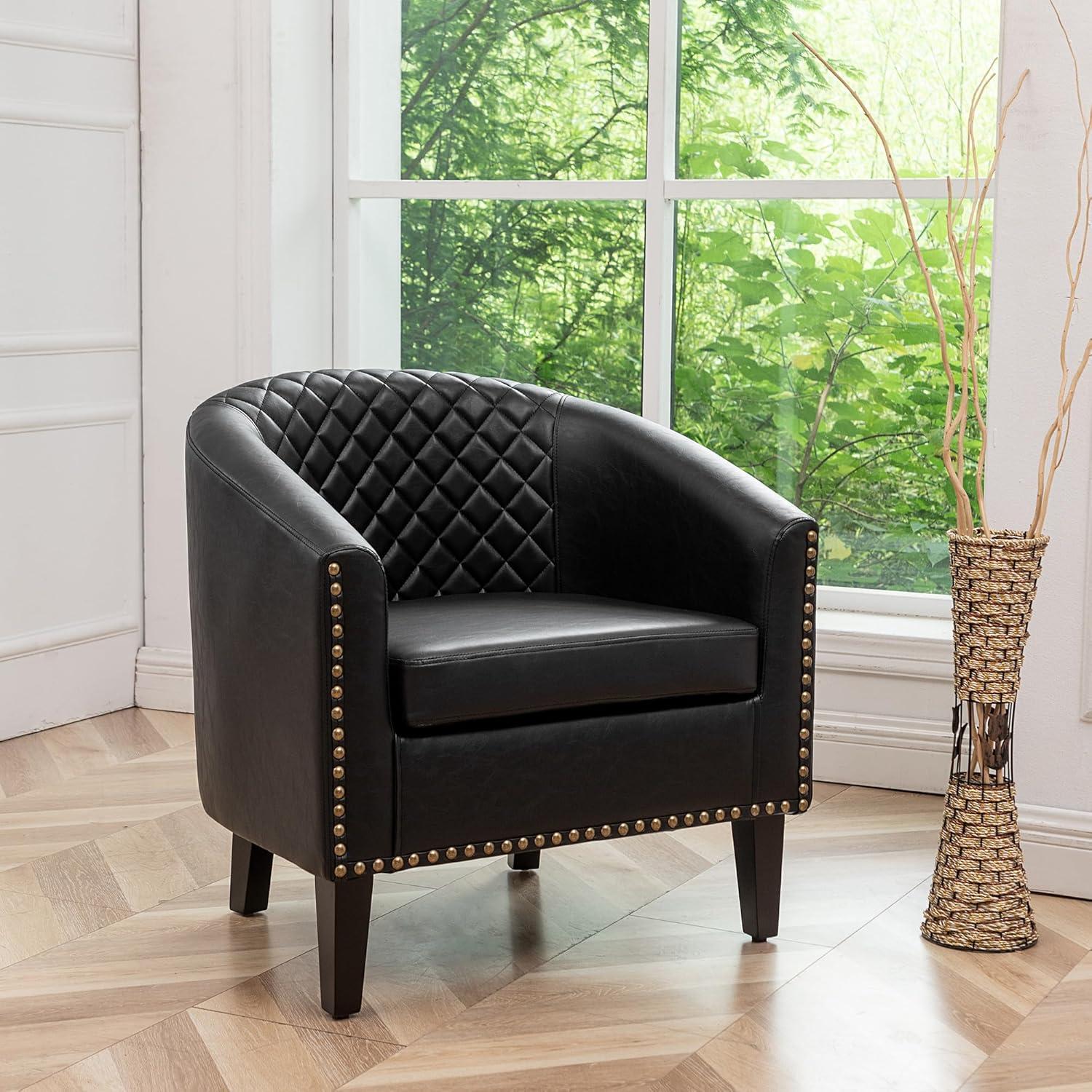 Boney 29 " Wide Tufted Barrel Chair