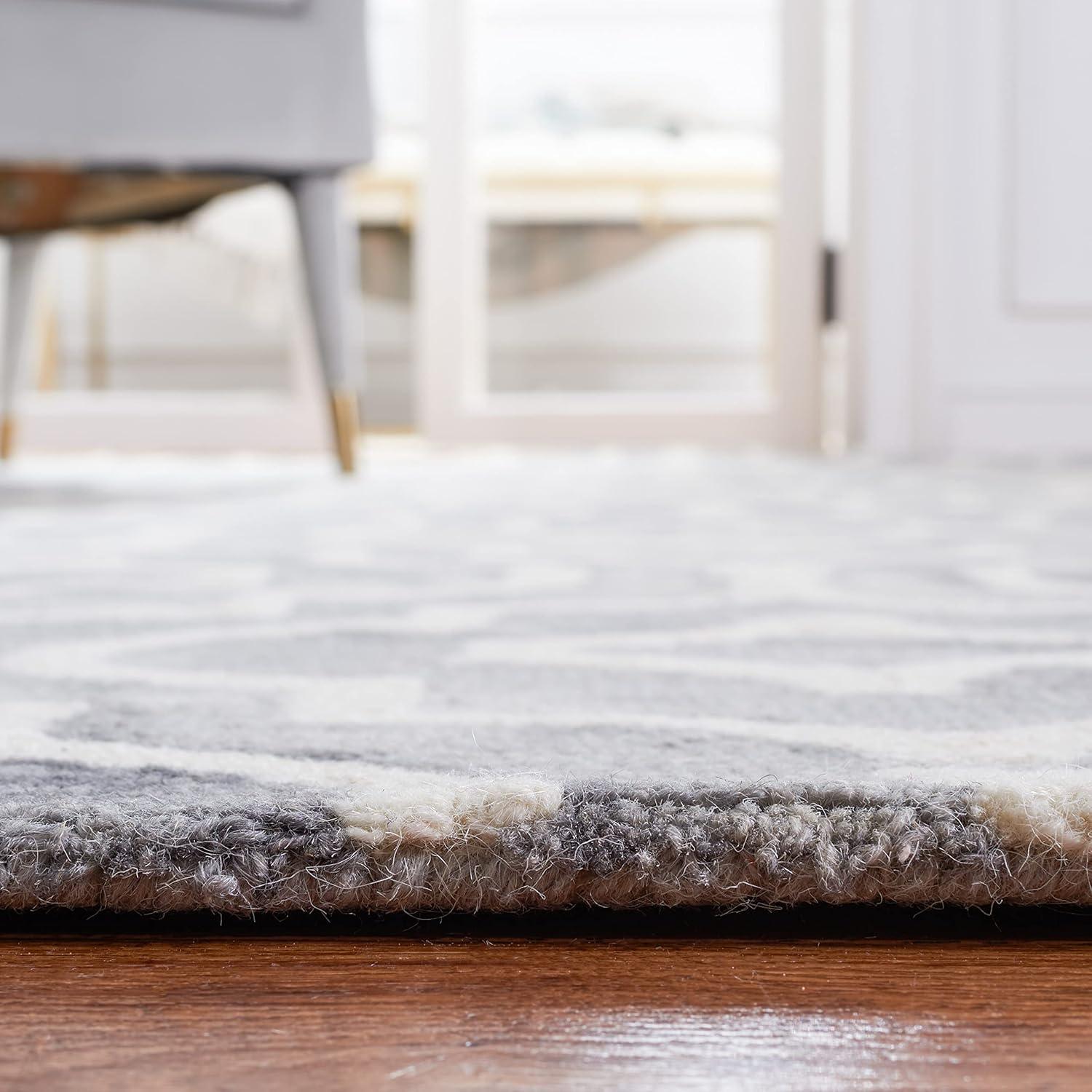 Dip Dye DDY538 Hand Tufted Indoor Accent Rug - Grey/Ivory - 2'x3' - Safavieh