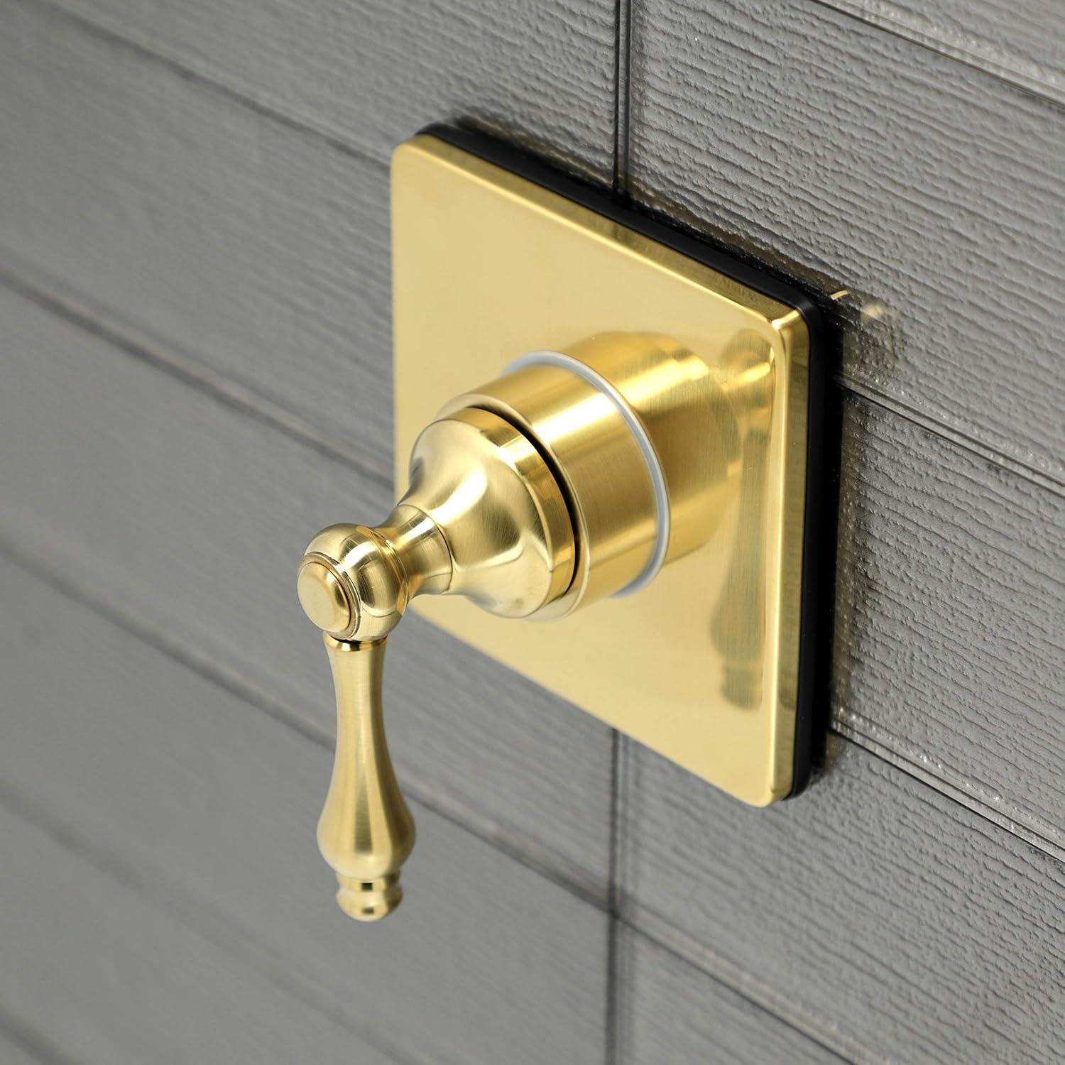 Kingston Brass Single-Handle Wall Mount Three-Way Diverter Valve with Trim Kit