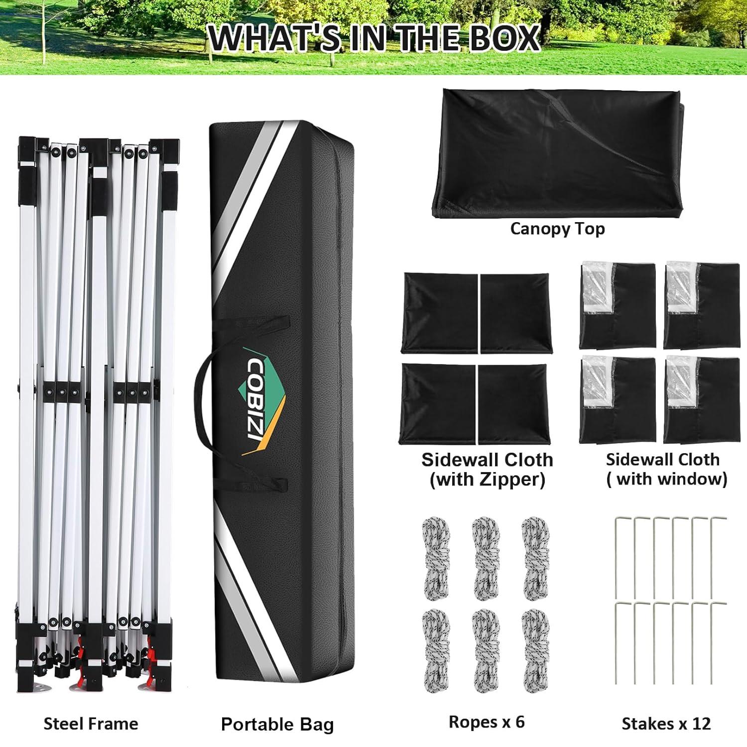 COBIZI 3 Piece Luggage Set Expandable ABS+PC Hardshell Carry on Suitcase with Spinner Wheels & TSA Lock Rolling Carry-on Suit Case for Plane, Travel, Business, Dark Blue(20in/DB/TB)