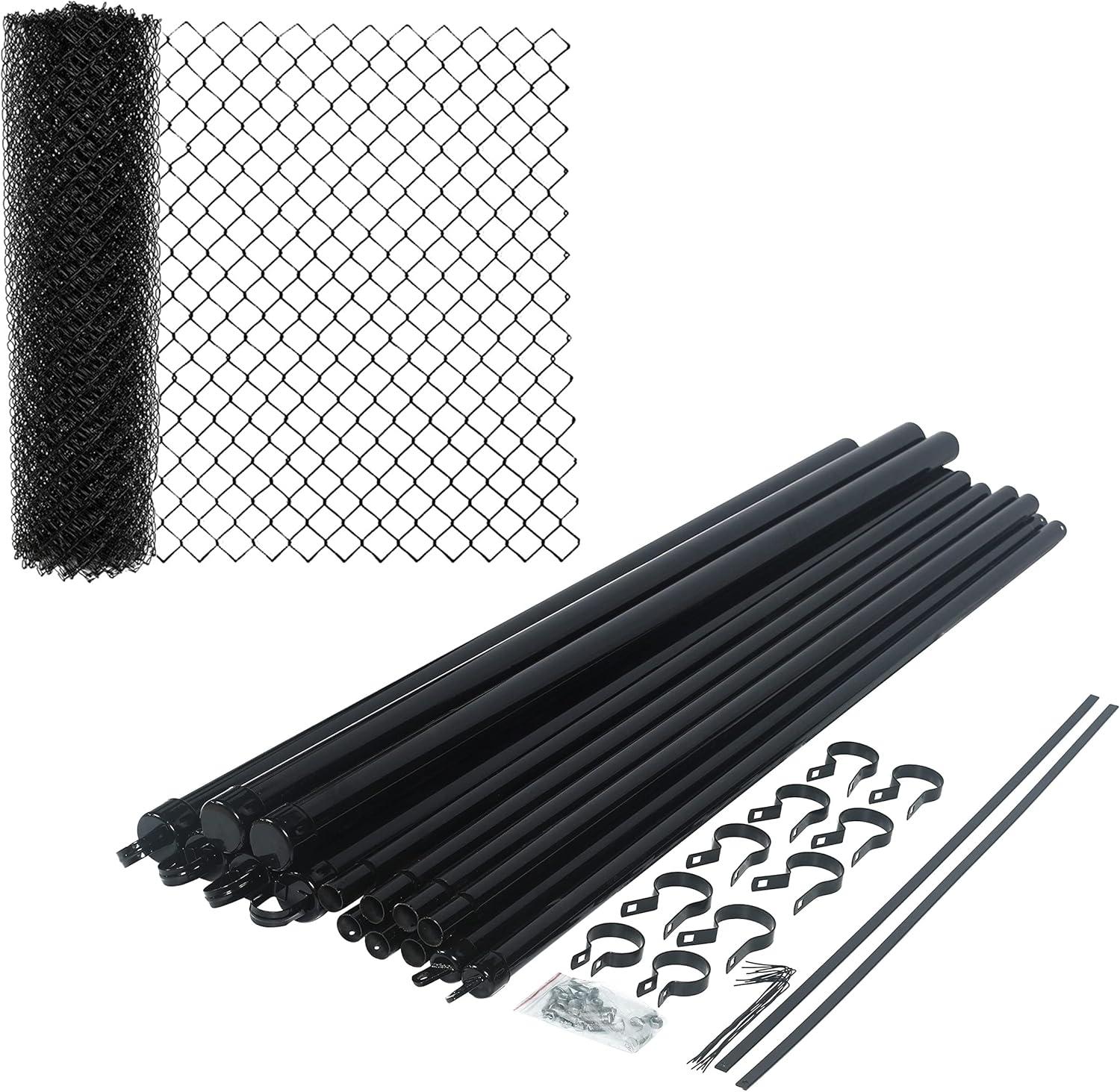 ALEKO Galvanized Steel Chain Link Fence - Complete Kit