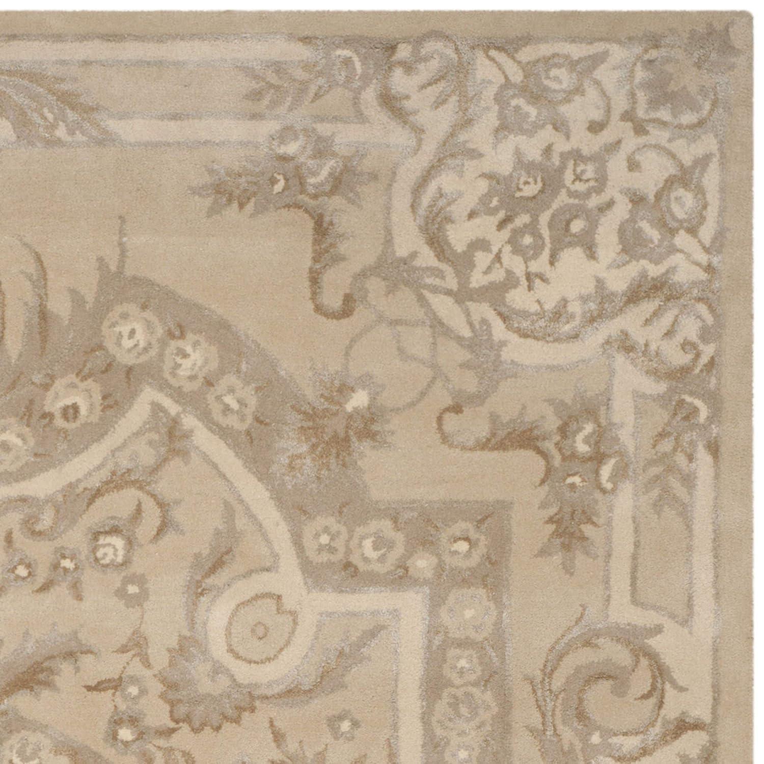 Savonnerie SAV623 Hand Tufted Area Rug - Sand - 8'x10' - Safavieh.