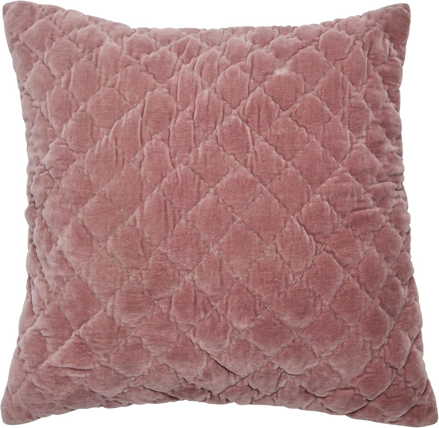 Creative Co-Op 20" Square Quilted Velvet Pillow Cover