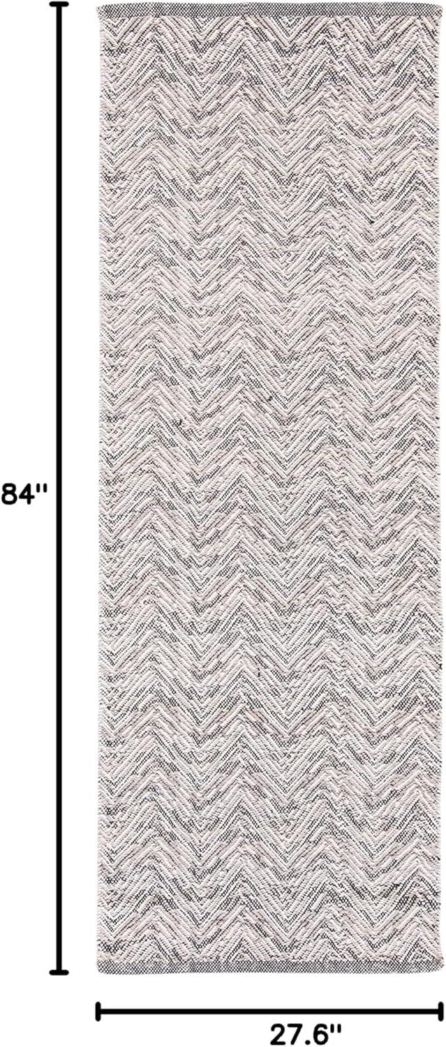 Kilim KLM401 Hand Woven Runner Rug - Grey/Beige - 2'3"x7' - Safavieh