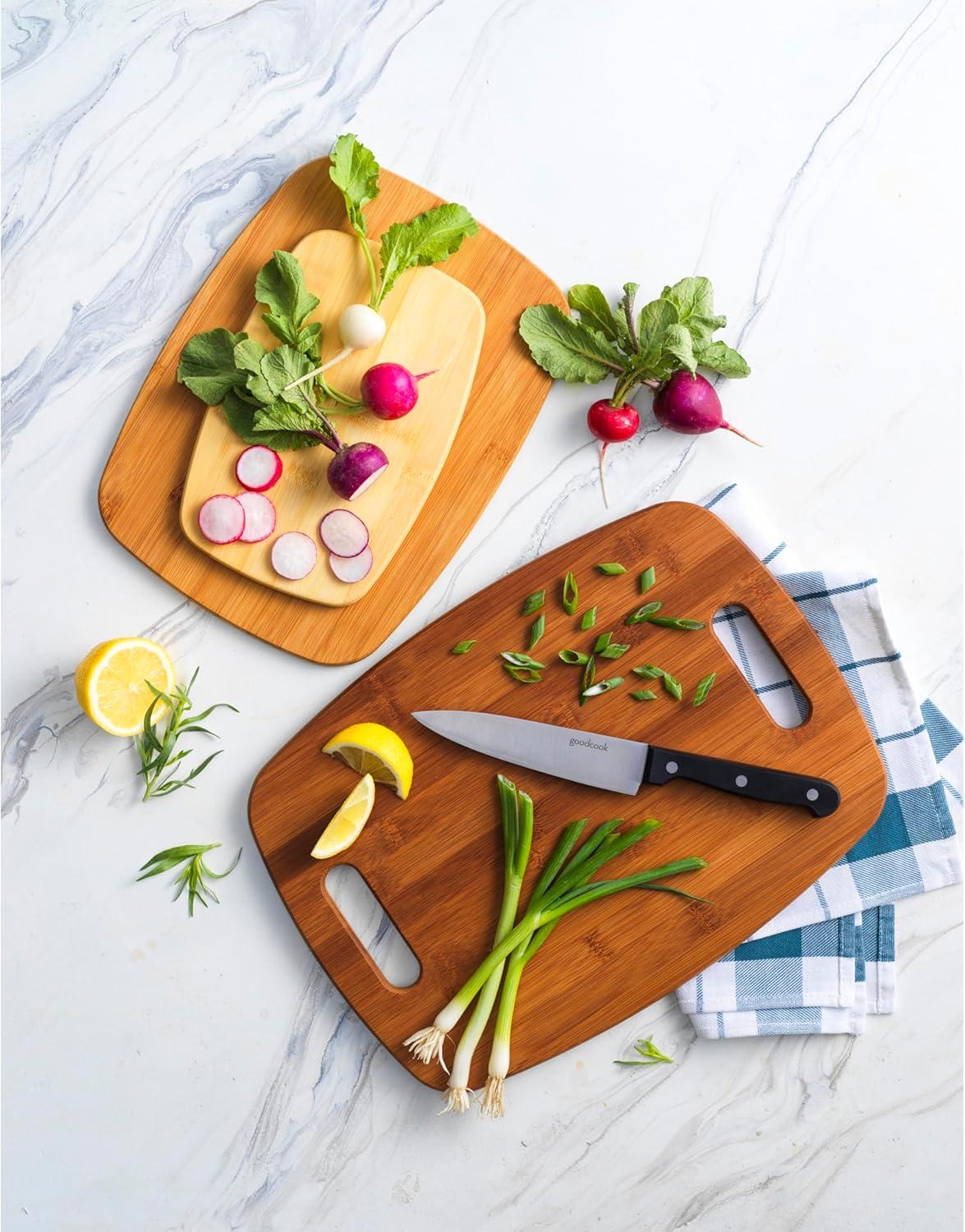 GoodCook Cutting Board, Bamboo 3Pk