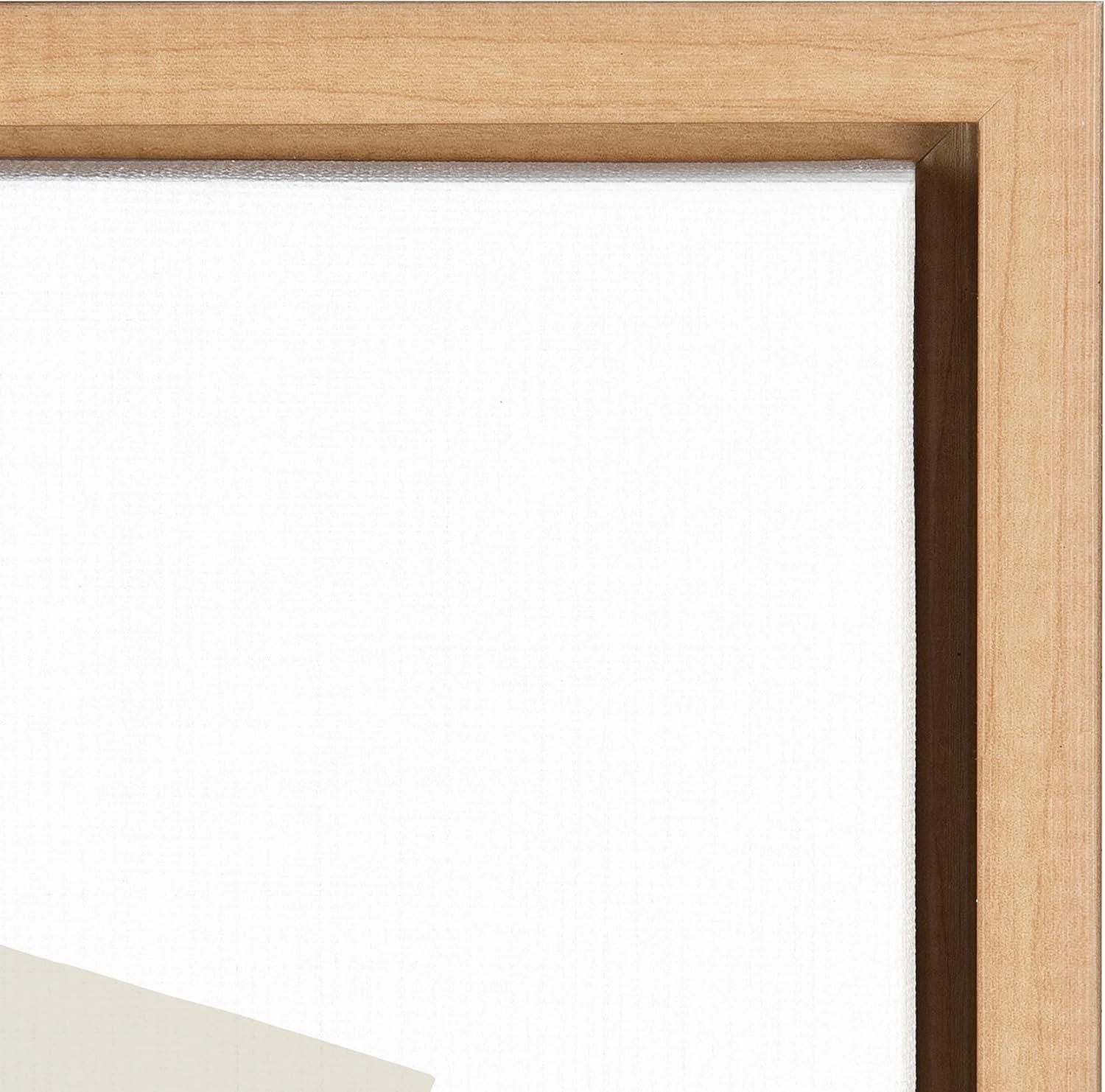 23" x 33" Sylvie Constructed I Neutral by Statement Goods - Kate & Laurel: Modern Digital Art Canvas