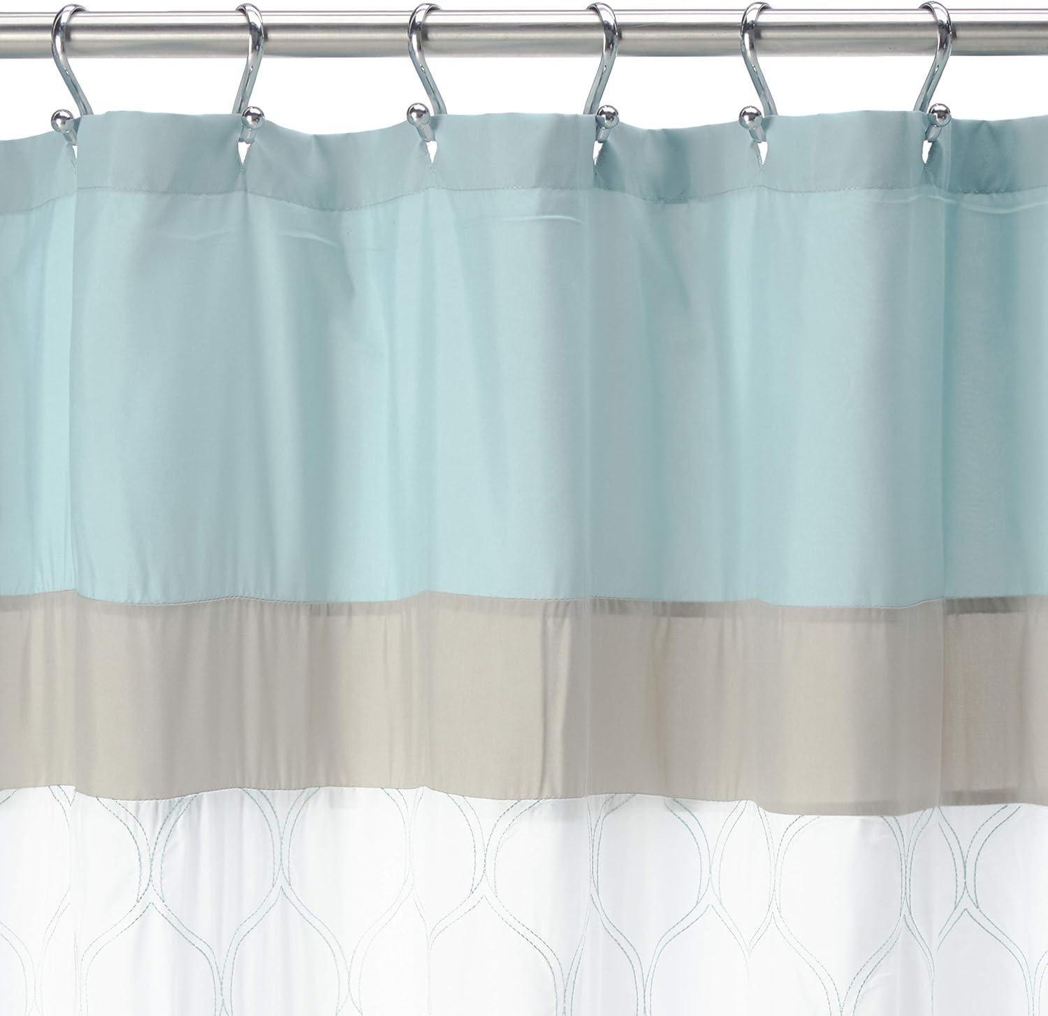 Stacie Embroidered Shower Curtain - 510 Design