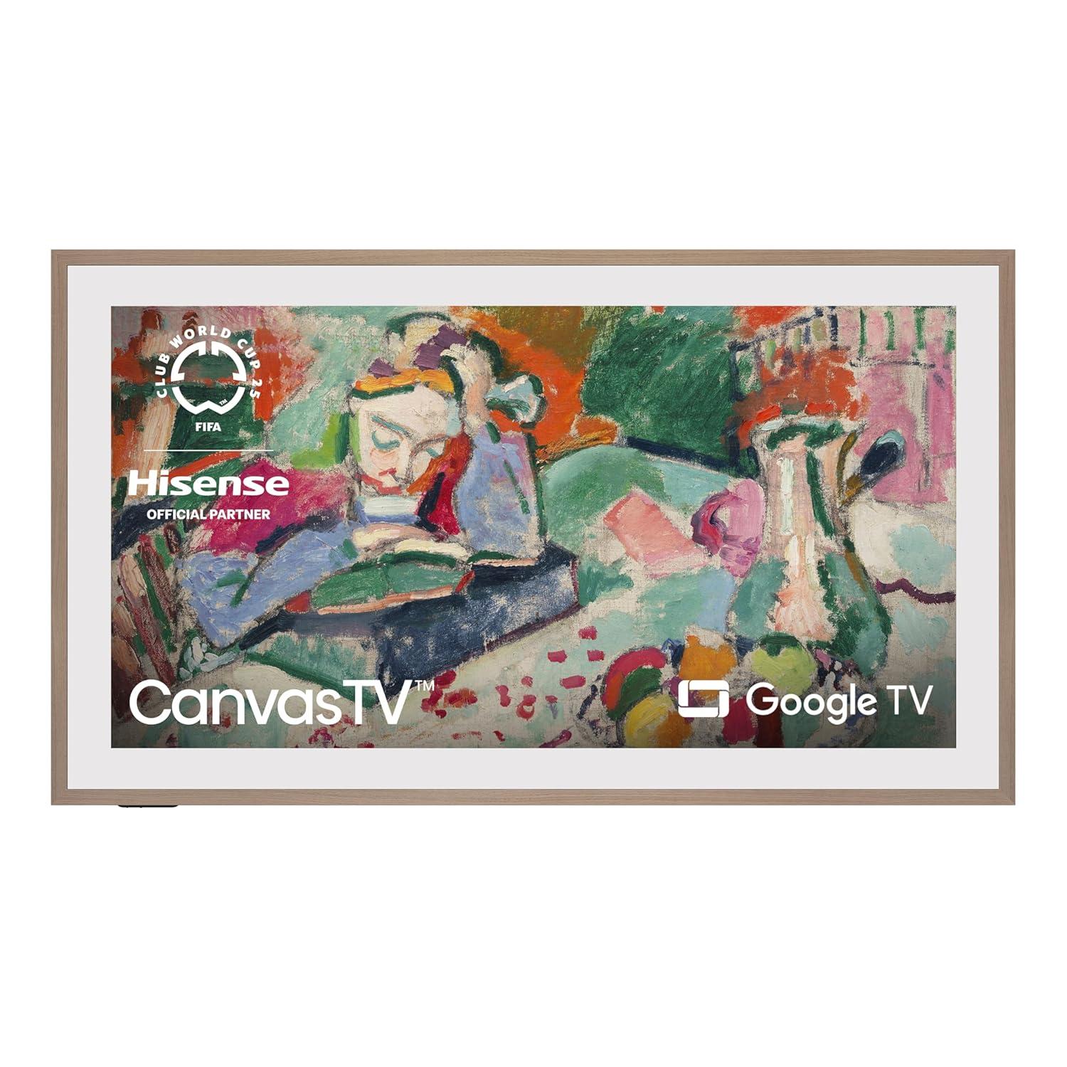 Restored Hisense 65 inch Class S7 4K QLED Smart CanvasTV Google TV (Refurbished)