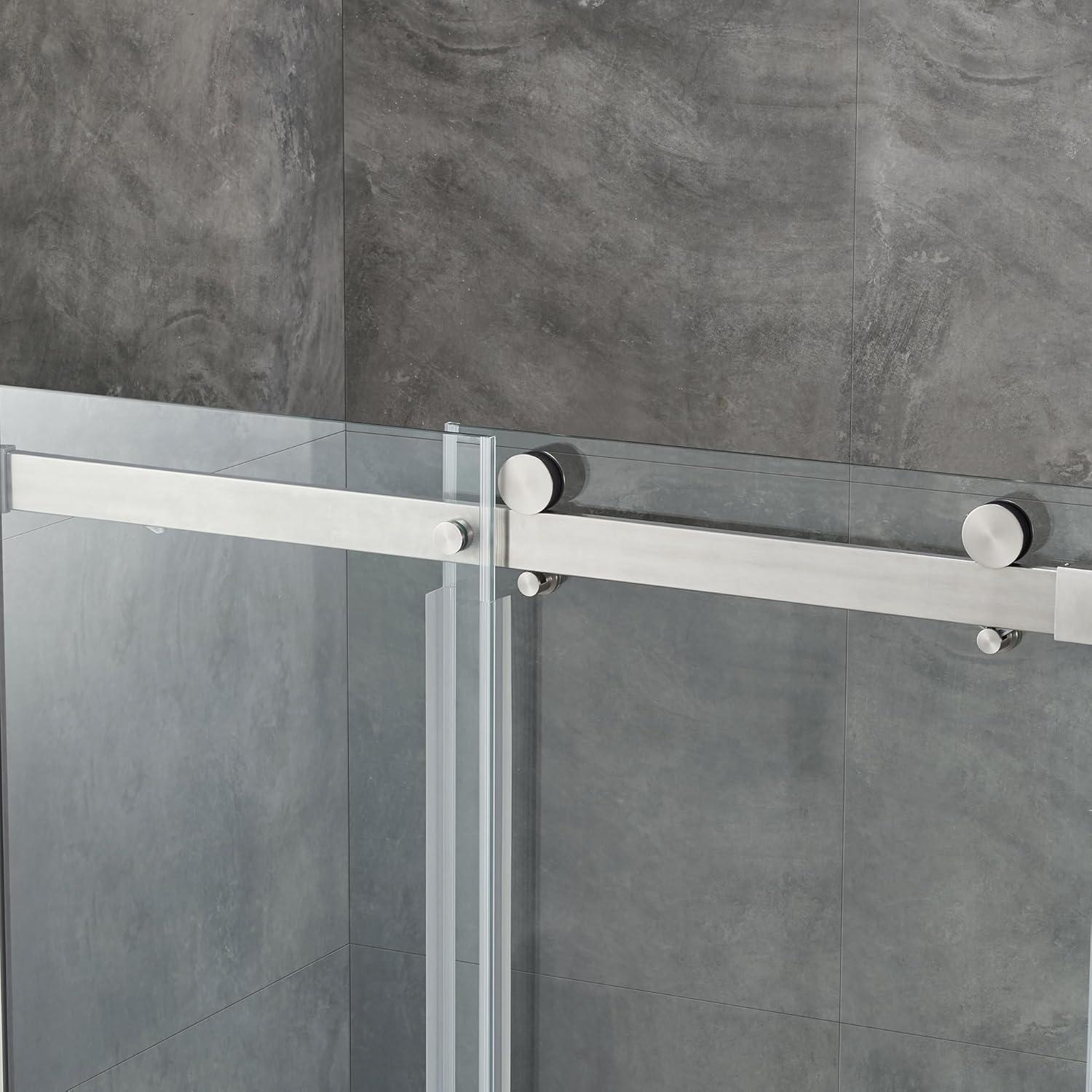 OVE Decors Bel Soft Close Stainless Steel 3-Piece 32-in x 48-in x 81-in Base/Door Corner Shower Kit