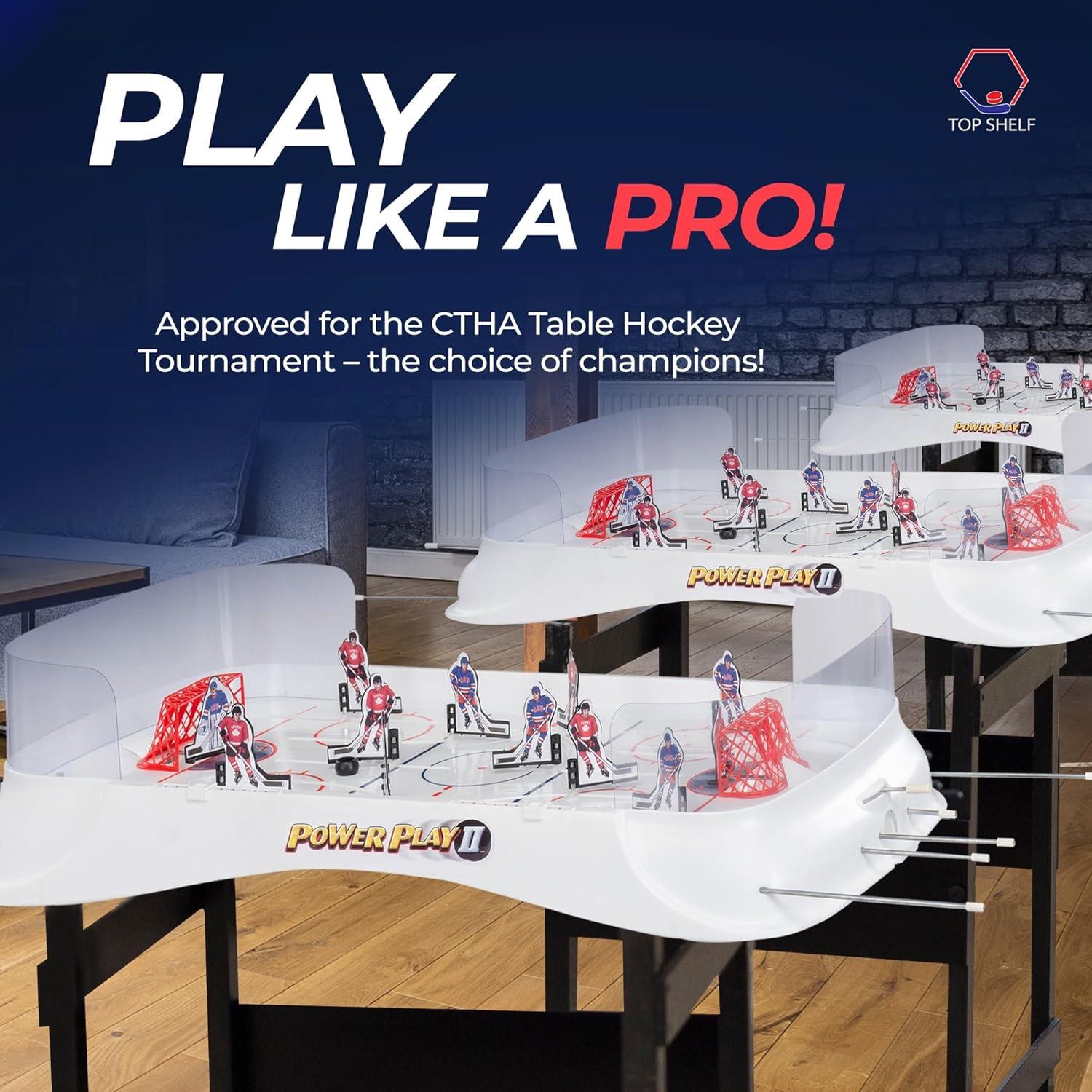 TOP SHELF Power Play 2: Ultimate Table Hockey Game - 36" x 17"