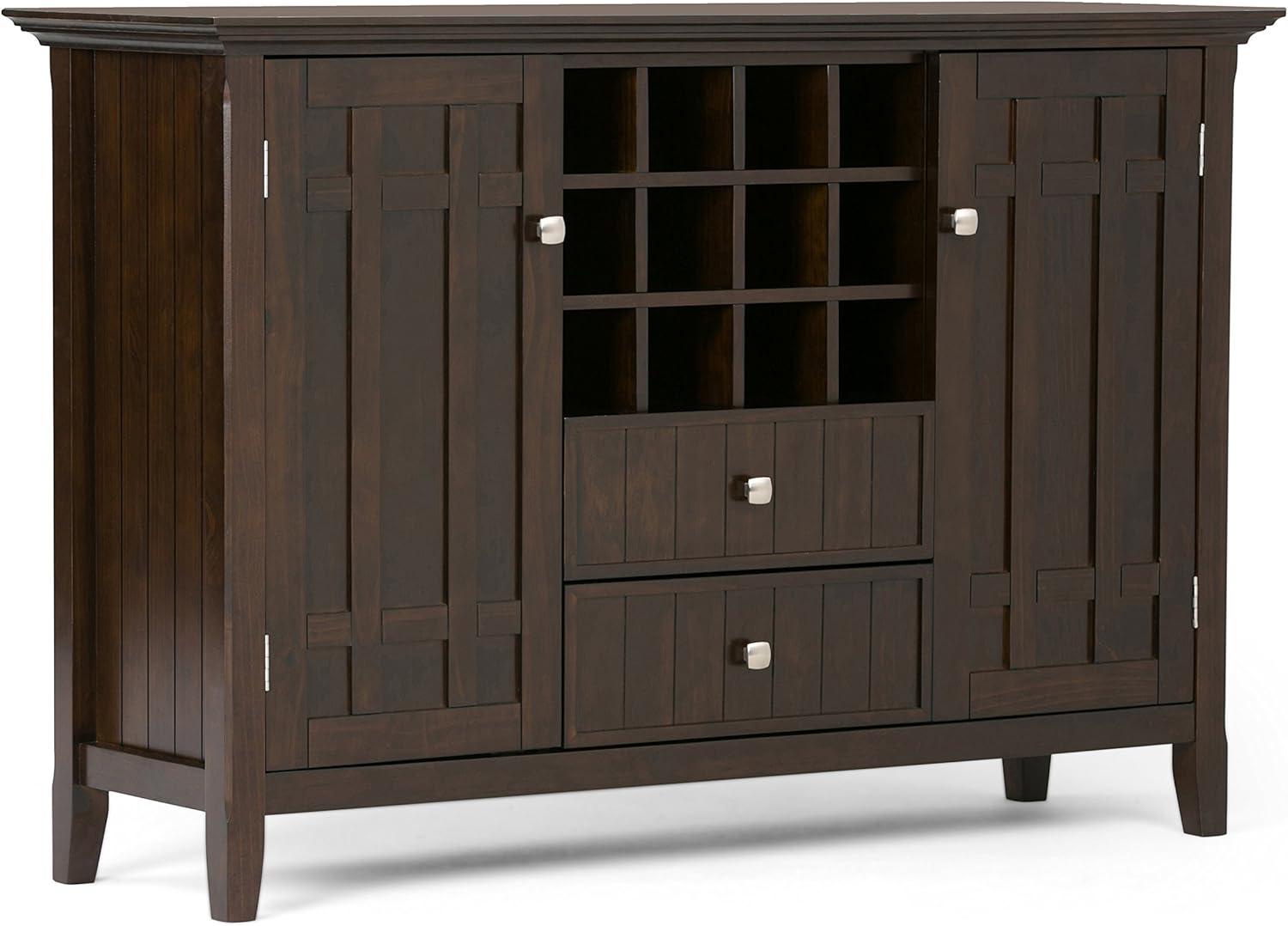 Simpli Home Bedford Sideboard Buffet & Winerack