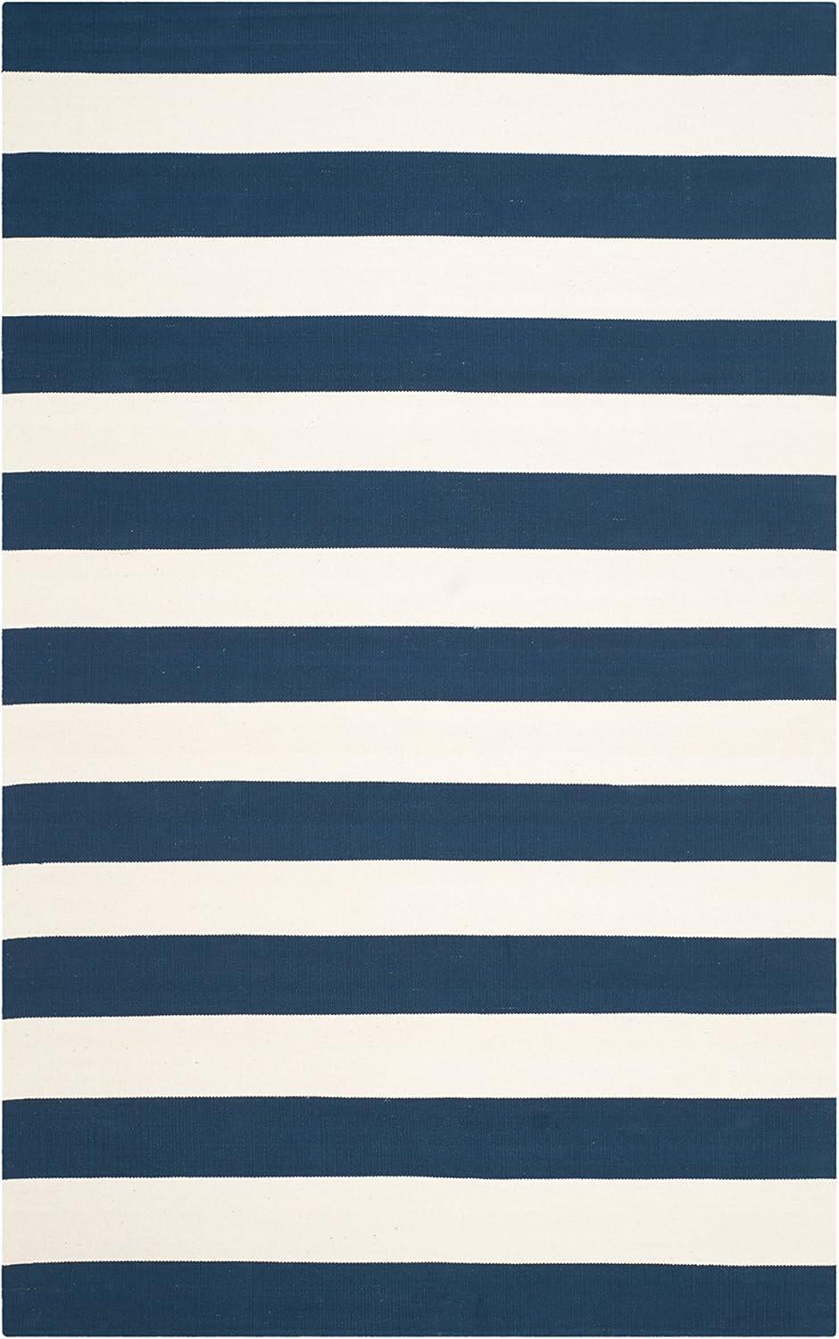 Montauk MTK712 Hand Woven Indoor Area Rug - Navy/Ivory - 5'x8' - Safavieh