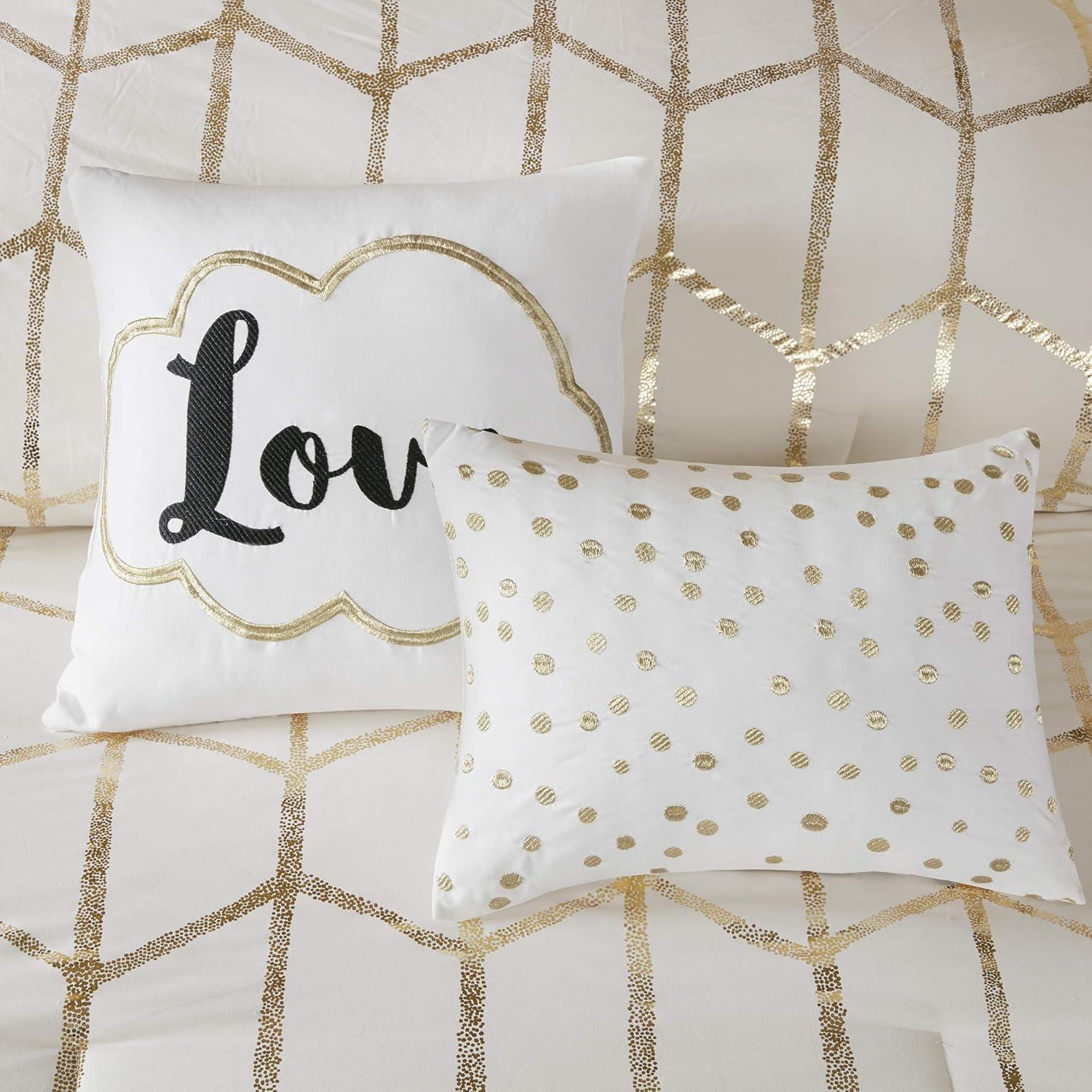 Arielle Metallic Printed Comforter Set