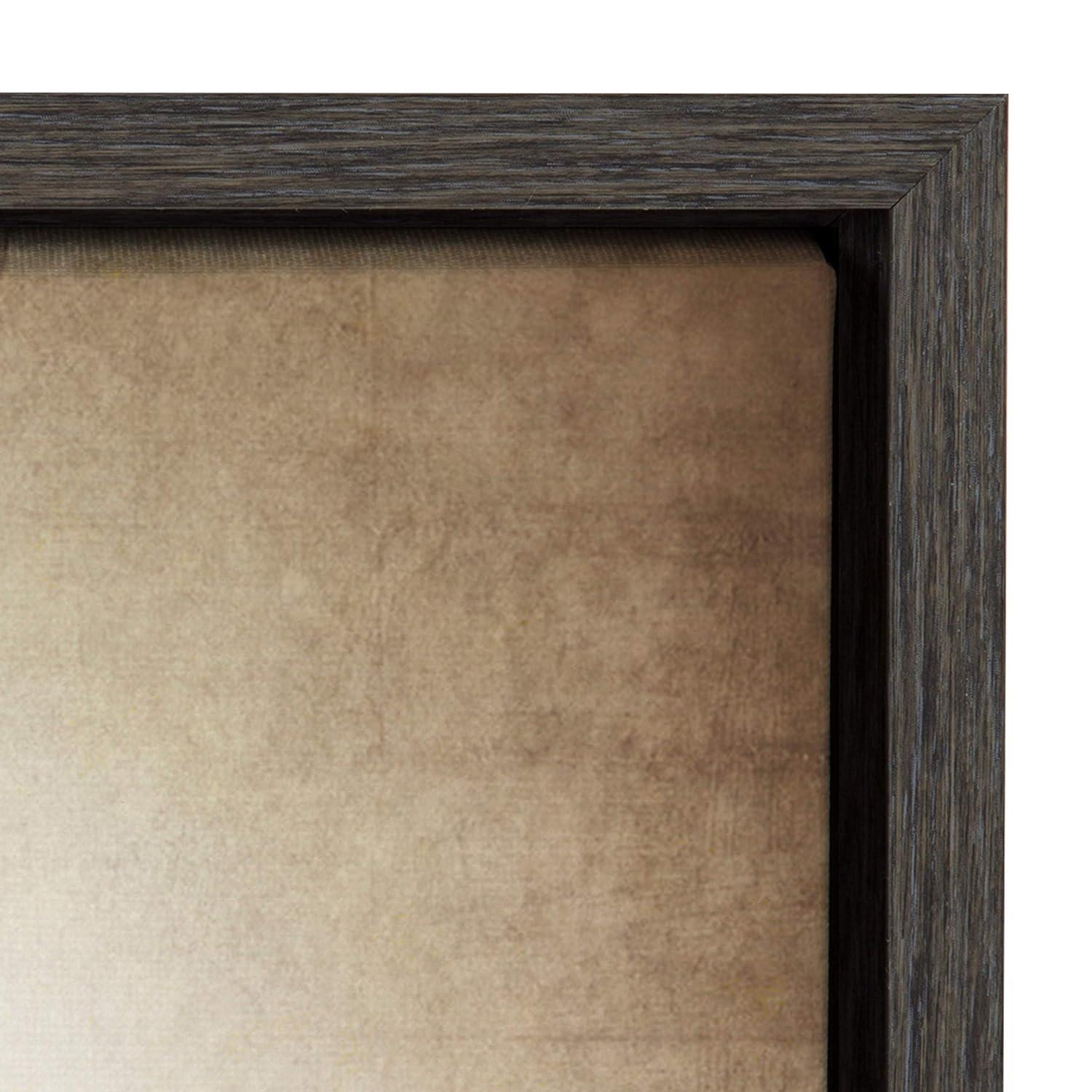 DesignOvation 18" x 24" Sylvie Baseball Glove And Bat Framed Canvas by Shawn St. Peter: Vintage Sports Wall Decor