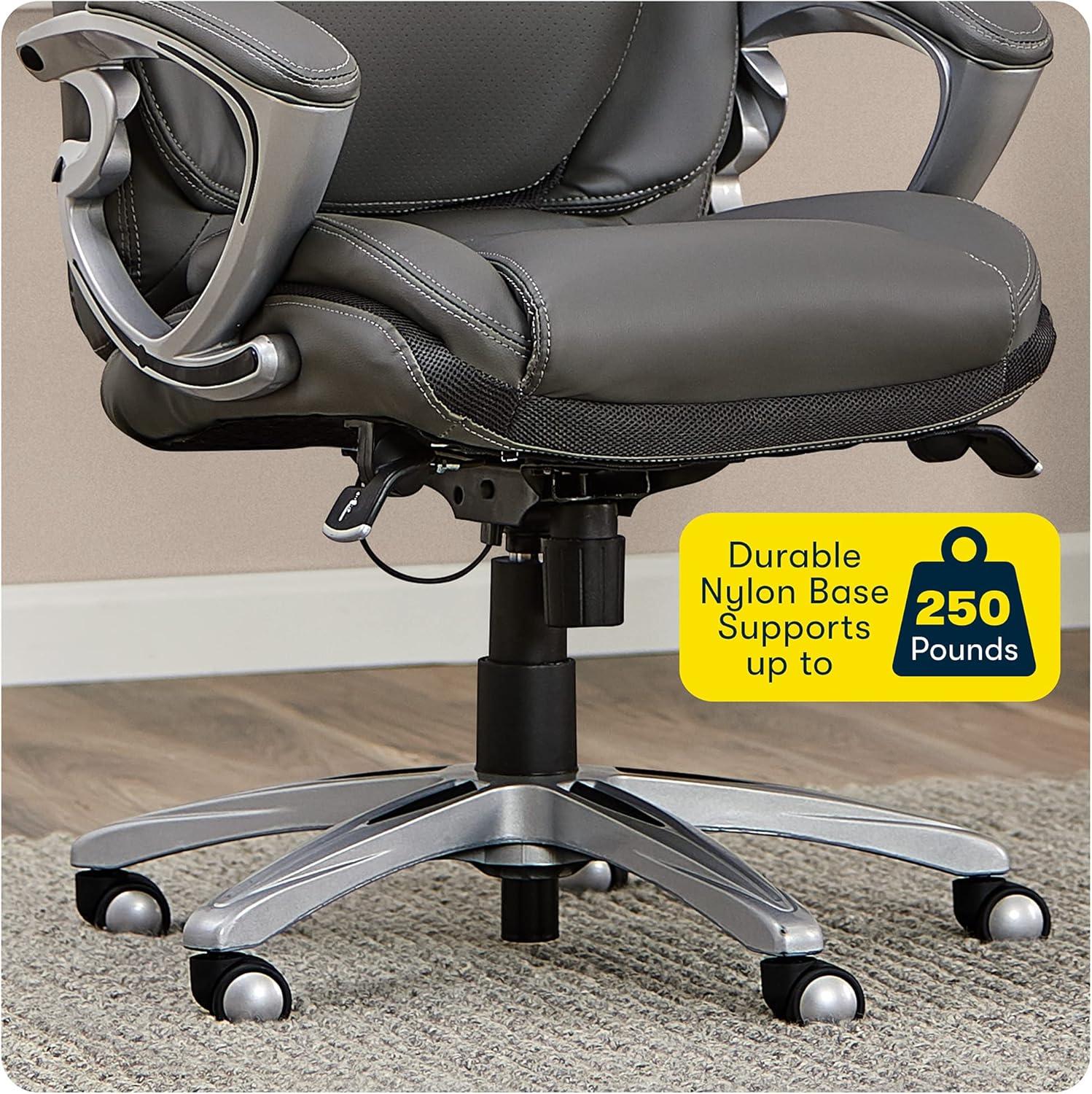 Serta Bryce Executive Office Chair with Patented AIR Lumbar Technology and Layered Body Pillows