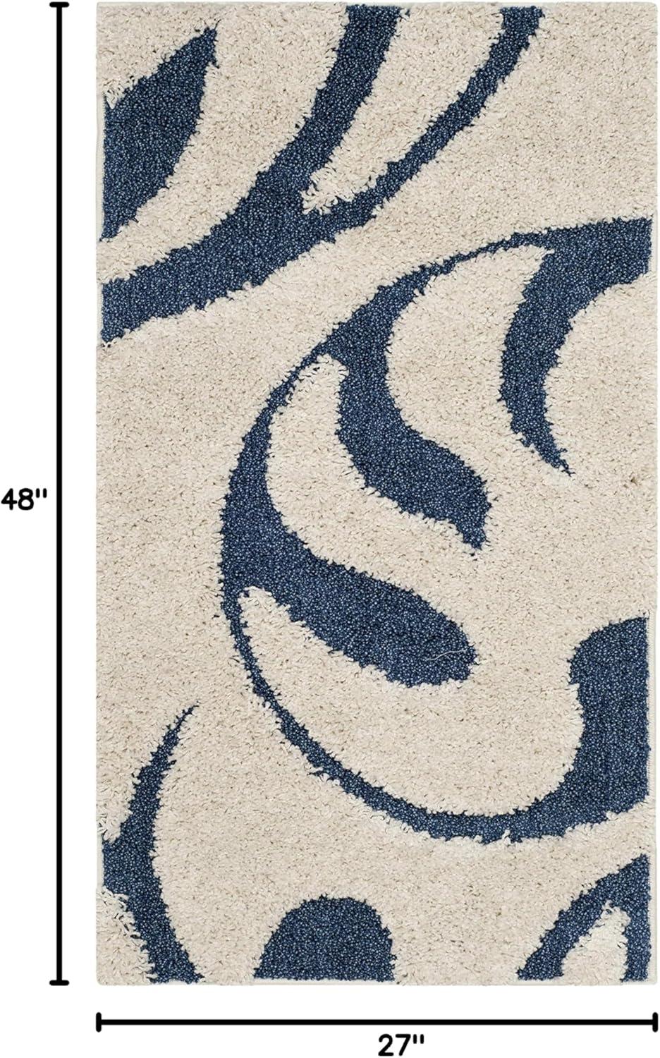 Florida Shag SG468 Power Loomed Area Rug  - Safavieh