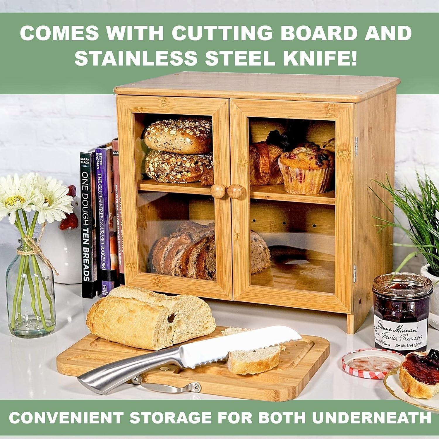 Luv UR Kitchen Stainless Steel Clean and Strong Tenon Joints Bread Box