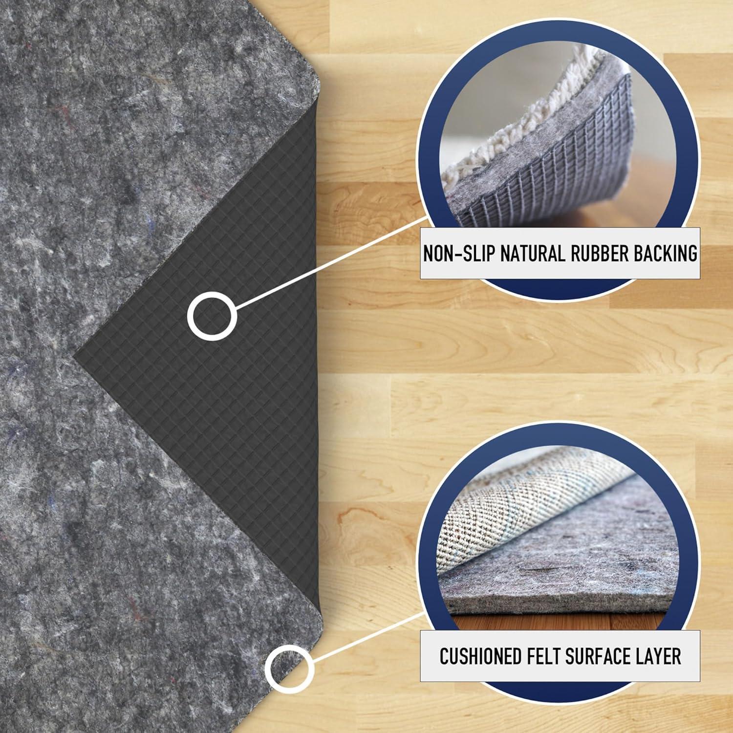 RugPadUSA Superior-Lock Felt & Rubber Dual Surface Non-Slip Rug Pad (7/16")