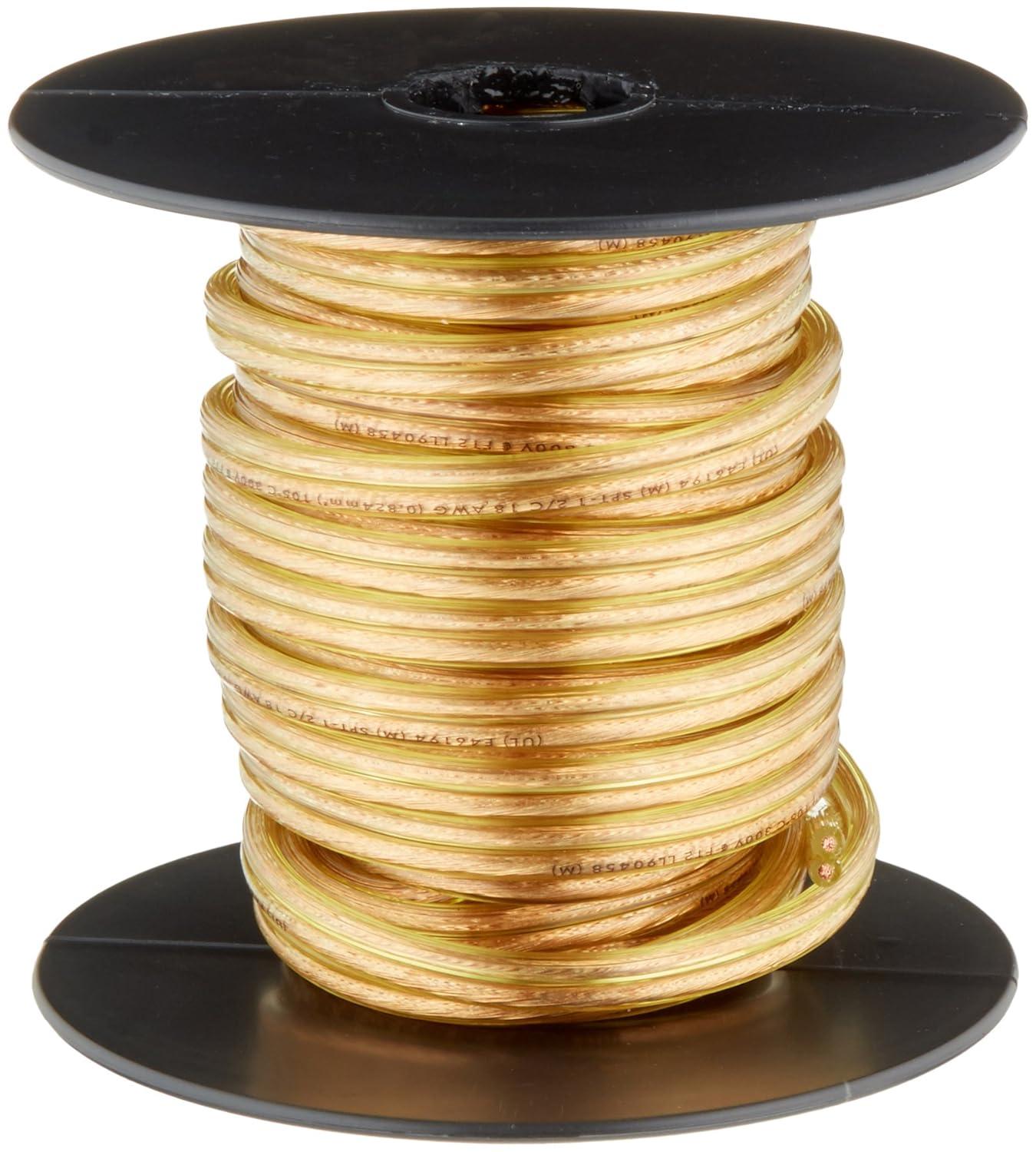 25 ft Gold PVC Stranded Lamp Cord