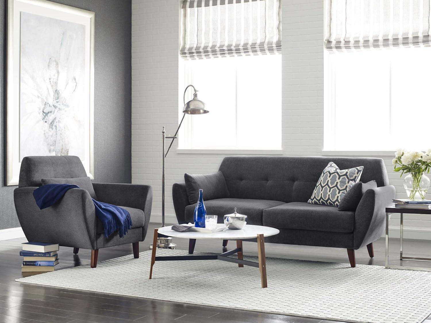 Serta Artesia Midcentury Modern Sofa with Tapered Legs