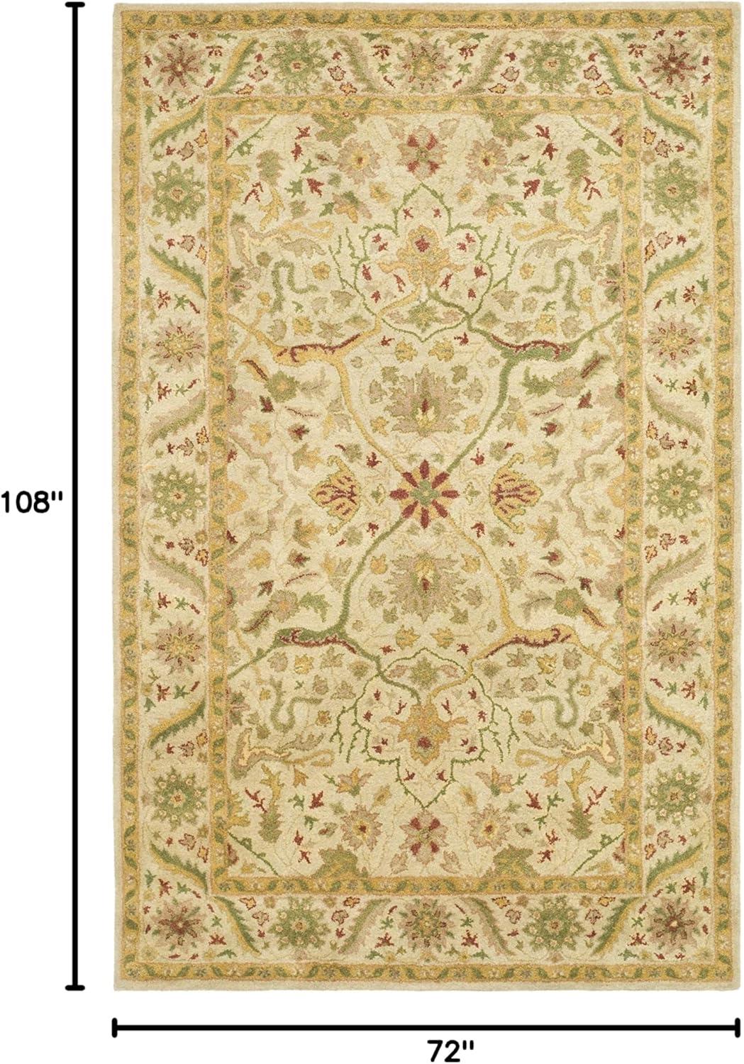 Antiquity AT14 Hand Tufted Indoor Area Rug - Ivory - 6'x9' - Safavieh