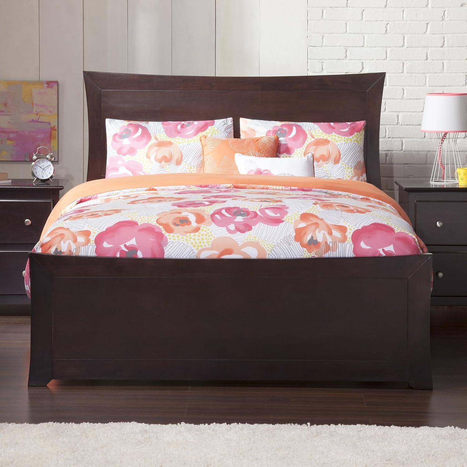 AFI Furnishings Metro Low Profile Solid Wood Platform Bed with Matching Footboard