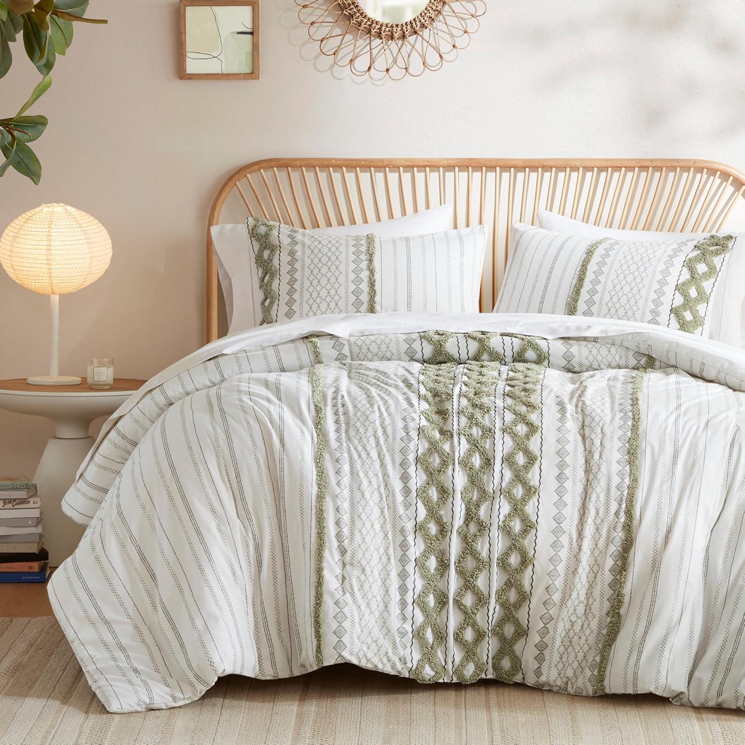 INK+IVY Imani Cotton Printed Duvet Cover Set