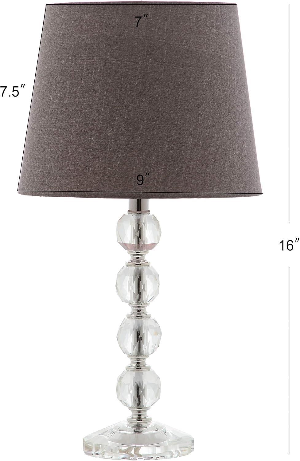 Nola 16 Inch H Stacked Crystal Ball Lamp (Set of 2) - Safavieh