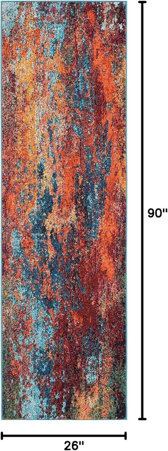 Nourison Celestial CES02 Sealife Area Rug 2'2" x 7'6"