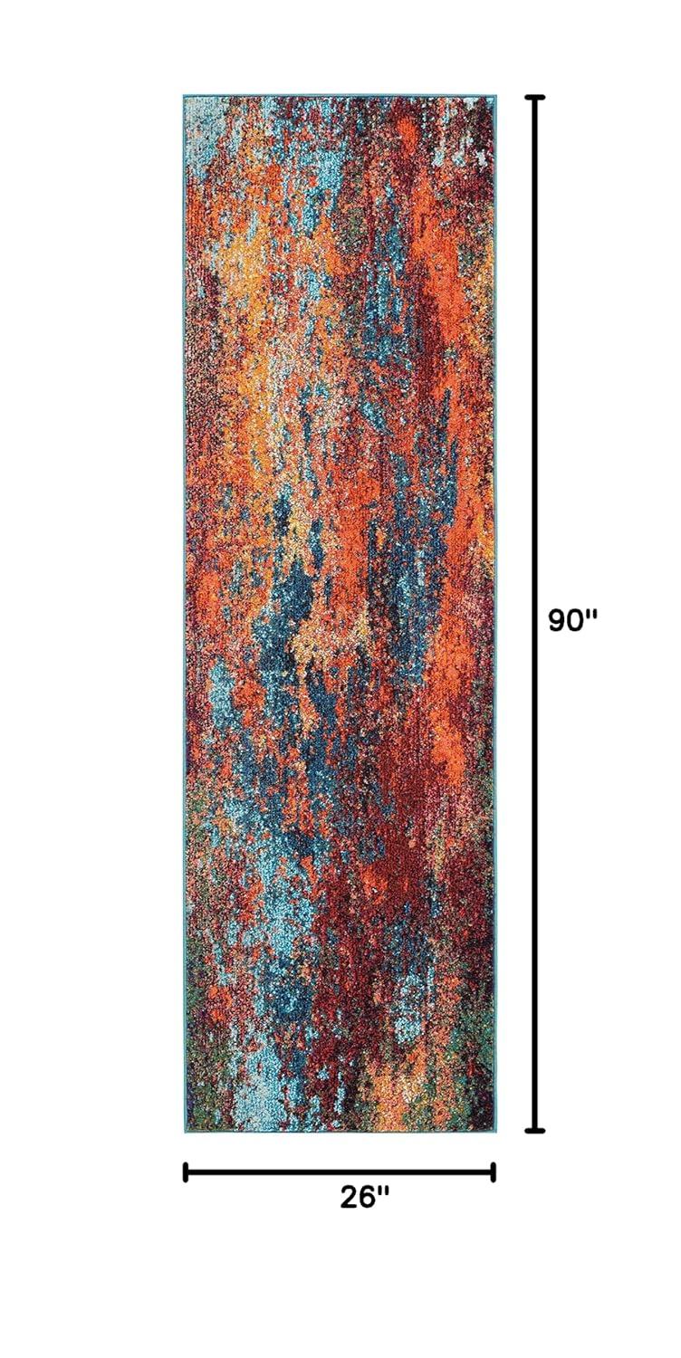 Nourison Celestial CES02 Sealife Area Rug 2'2" x 7'6"