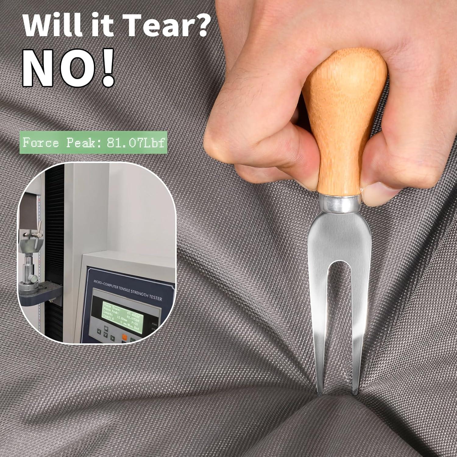 KylinLucky Outdoor Furniture Sofa Covers Waterproof 58 x 40 x 33 inches, 2-Seater Deep Seat Loveseat Cover Grey