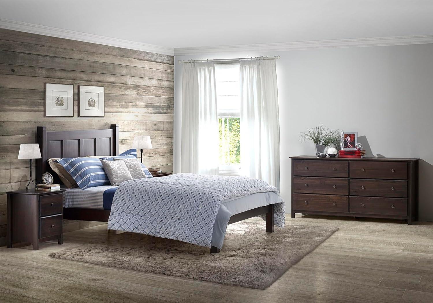 Shaker Solid Wood 63.75'' W 6 - Drawer Dresser