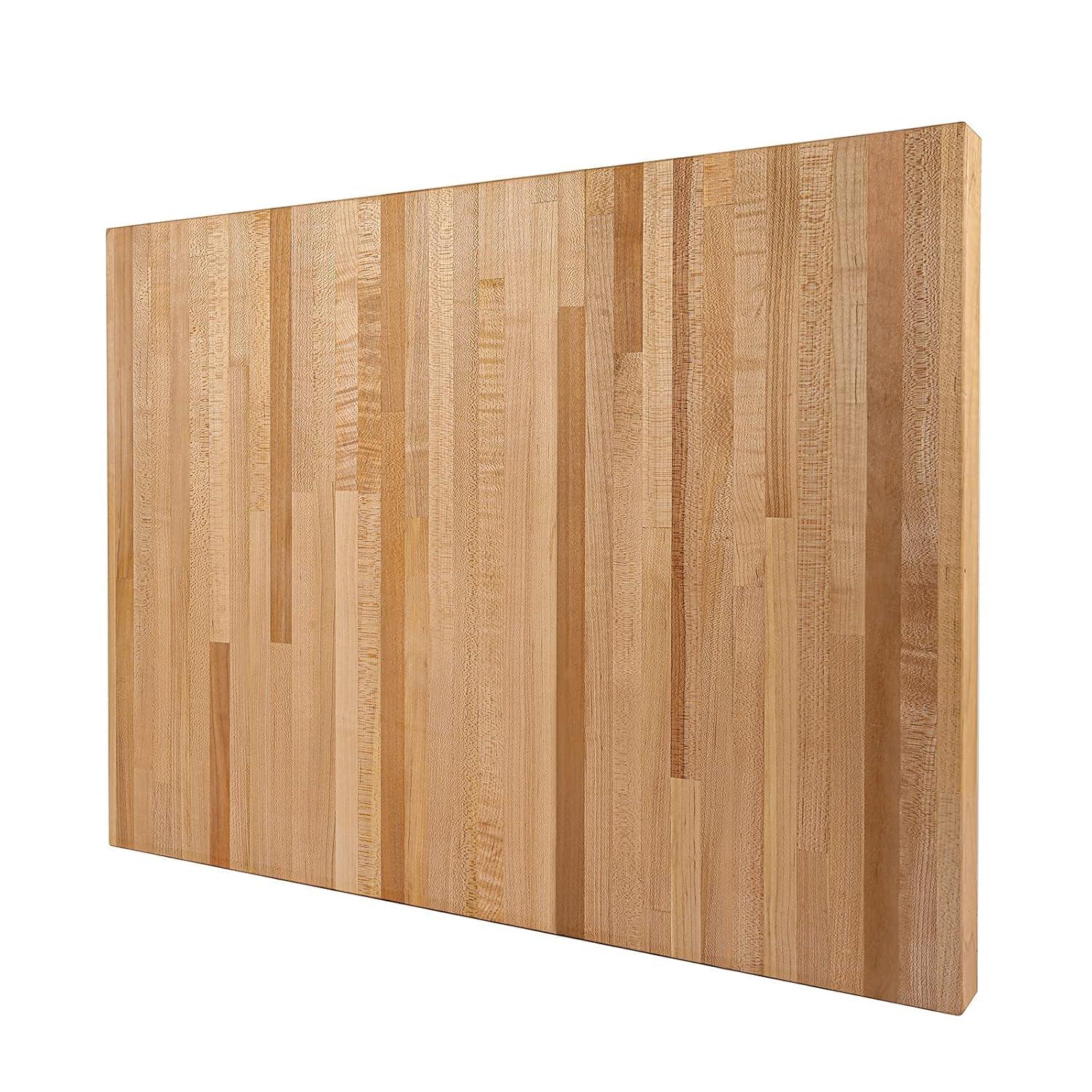 CONSDAN 25'' W Solid Wood Rectangular Square Edge Table Top