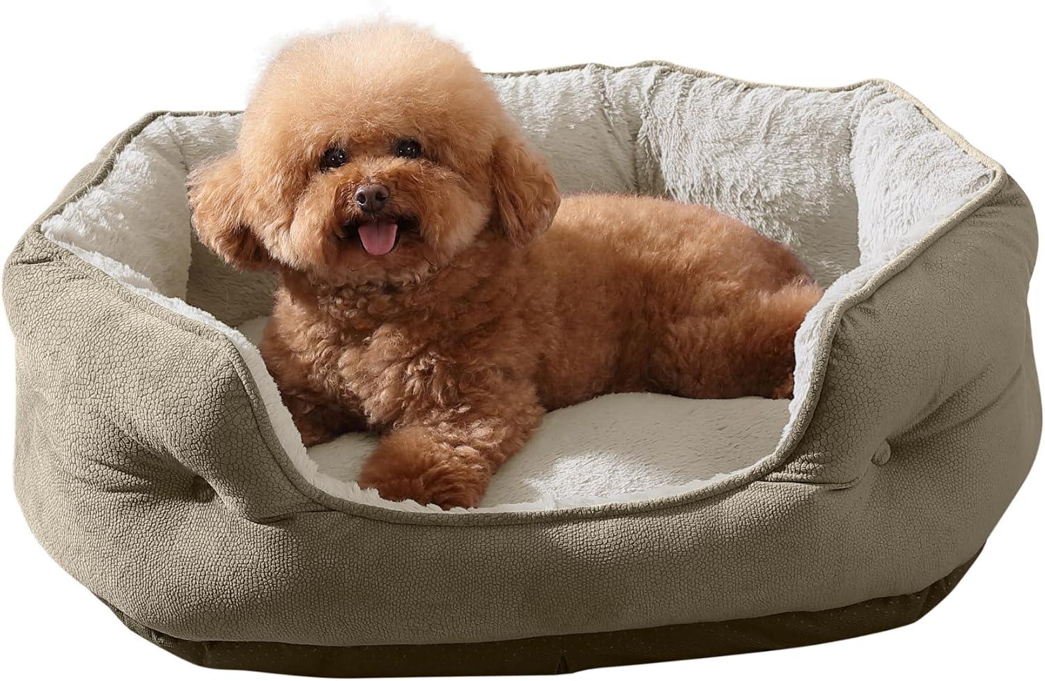 Arlee Home & Pet Step In Orthopedic Chew Resistant Eco-Friendly Memory Foam Dog Bolster Bed - Black - L