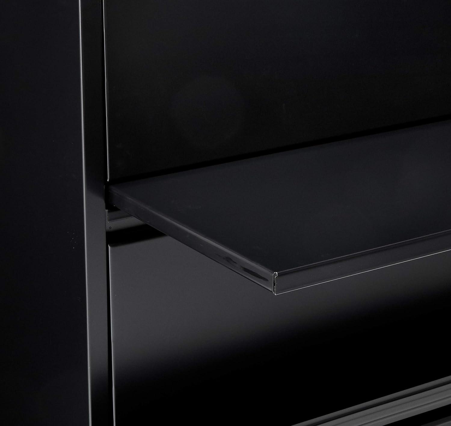 Lorell Lateral Files Cabinet - 5 -Drawer (s) for File - Letter, Legal, A4 - Ball-Bearing Suspension.