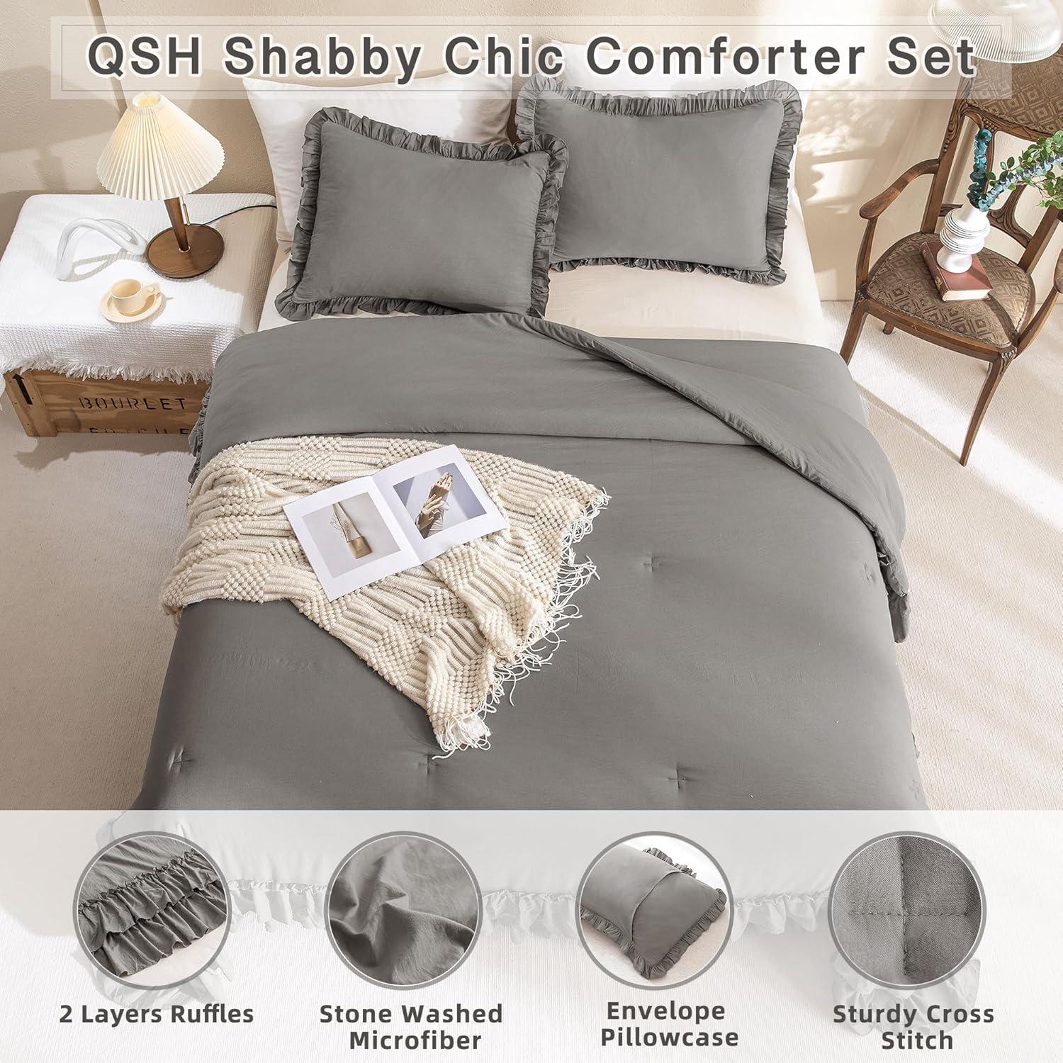 Lush Decor Reyna Microfiber 3 Piece Comforter Set