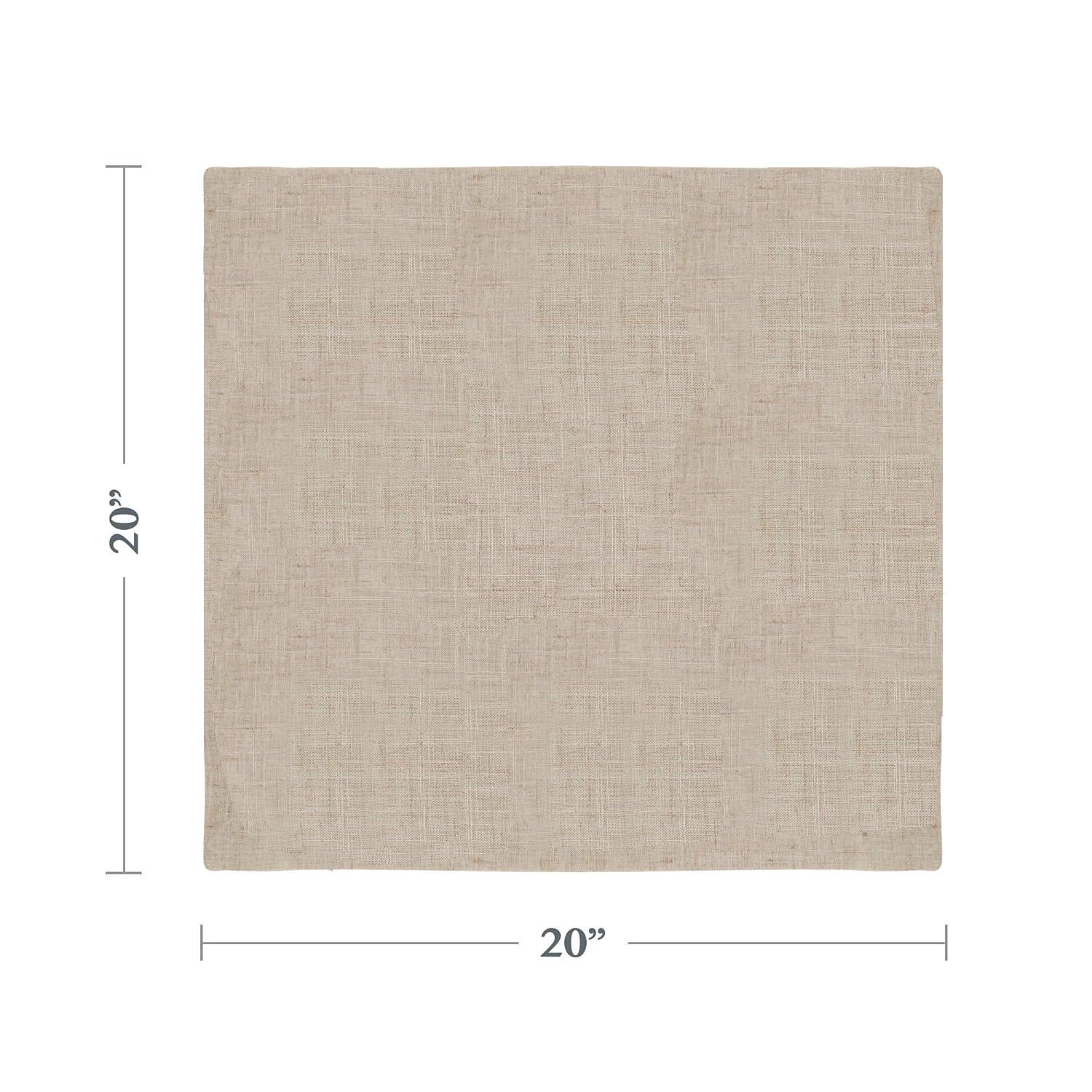 Saro Lifestyle Napkins With Plain Design, 20" x 20", (Set of 12)