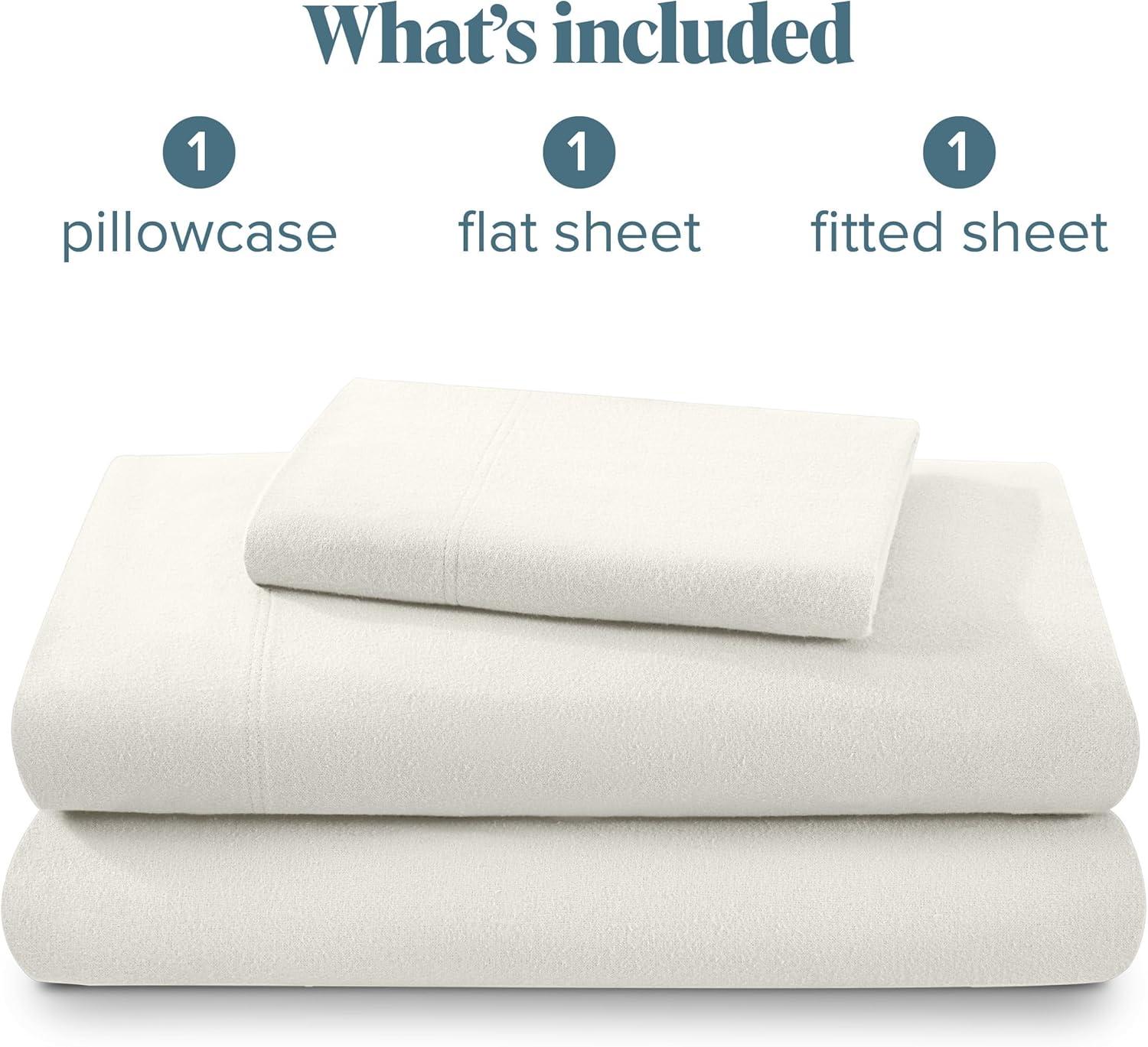 Bare Home Flannel Machine Woven Sheet Set