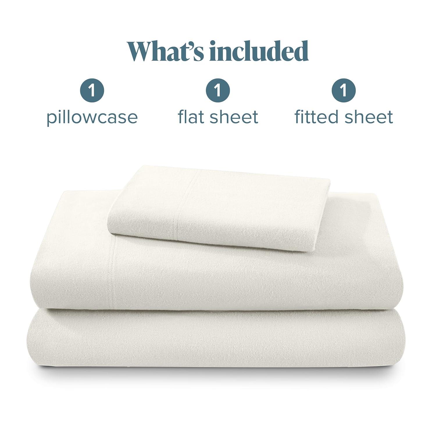Bare Home 100% Cotton Solid Flannel Sheet Set & Reviews | Wayfair